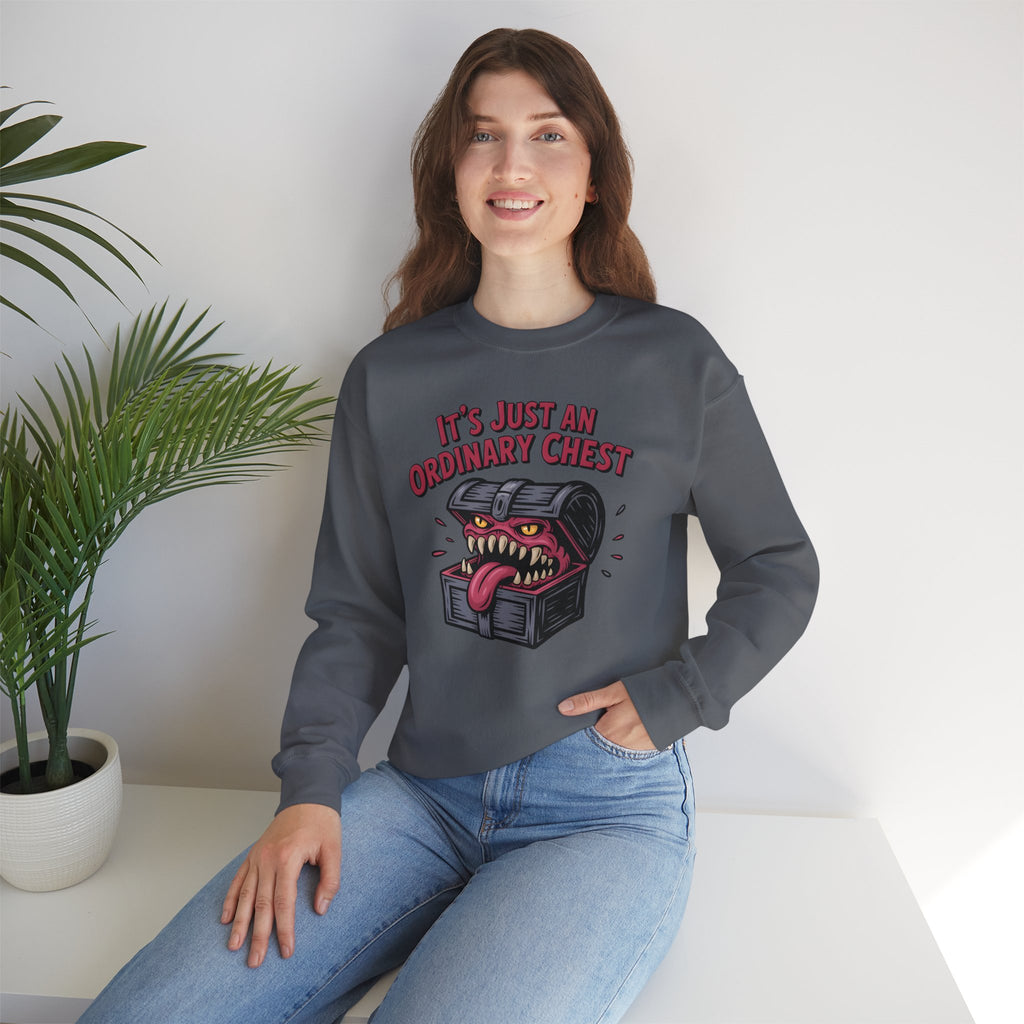 "It's Just An Ordinary Chest" — Mimic monster Sweatshirt