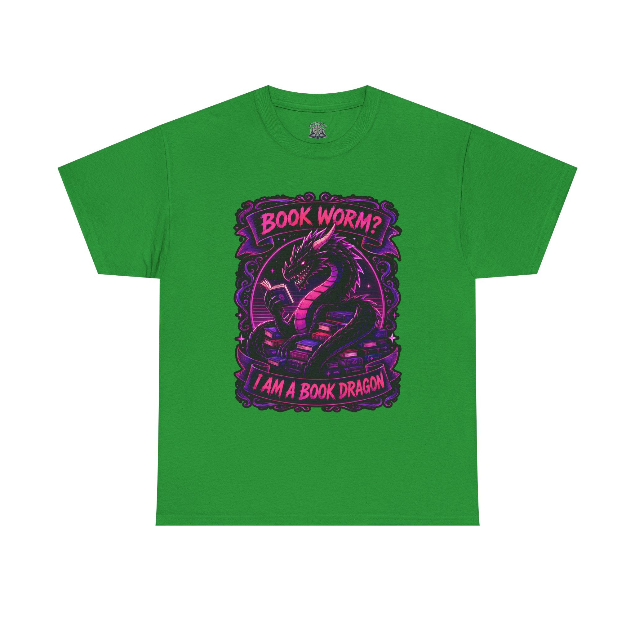 Book Worm? I Am a Book Dragon, Fantasy Reader T-shirt