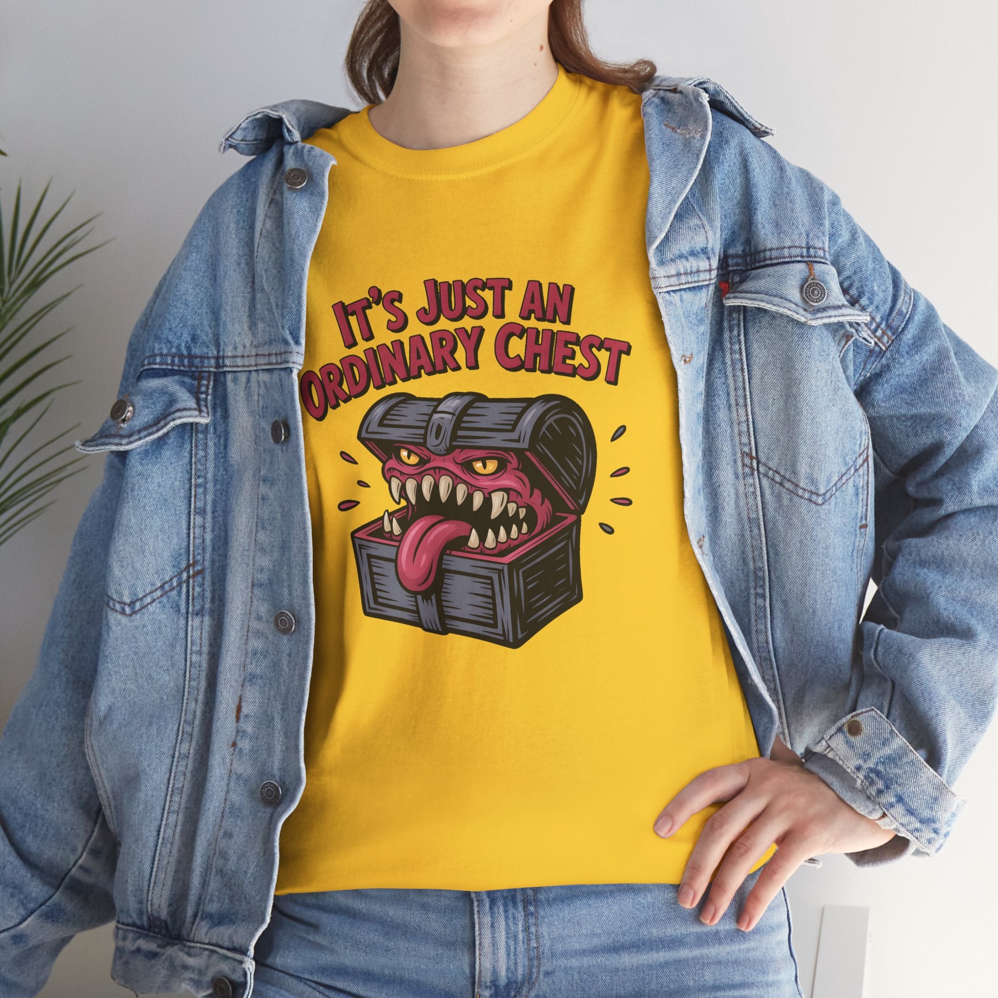 "It's Just An Ordinary Chest" — Mimic monster T-shirt