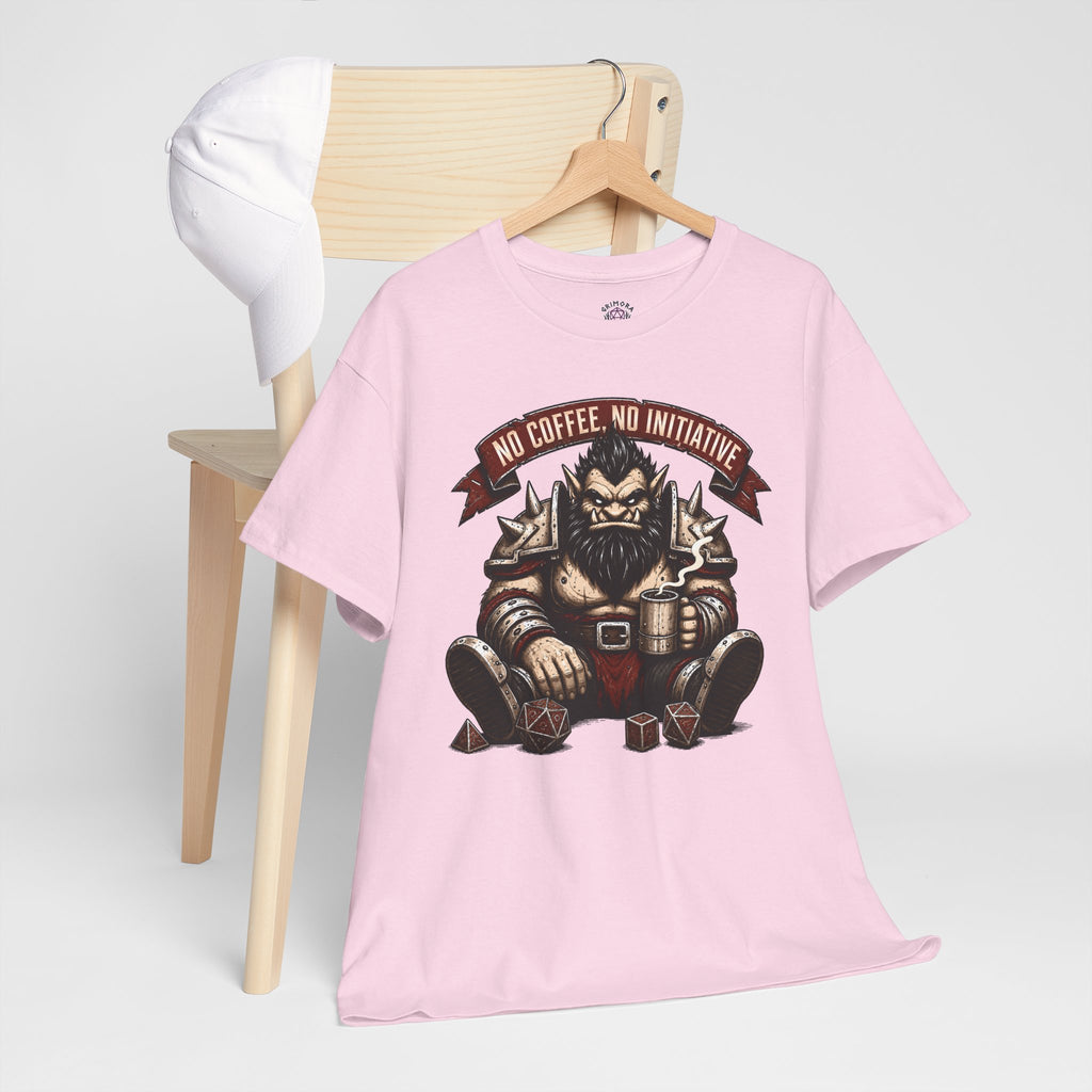 No Coffee, No Initiative | Fantasy RPG T-shirt