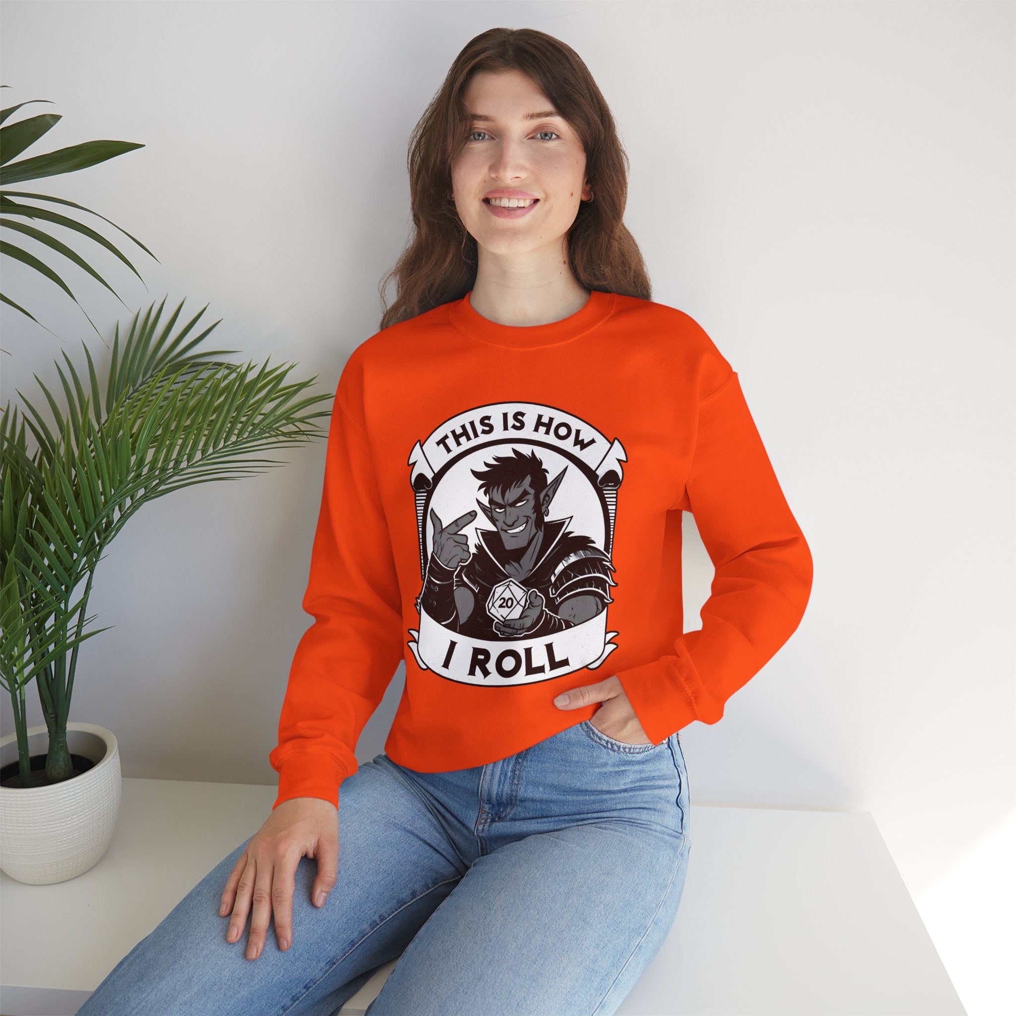 This Is How I Roll D20 Sweatshirt