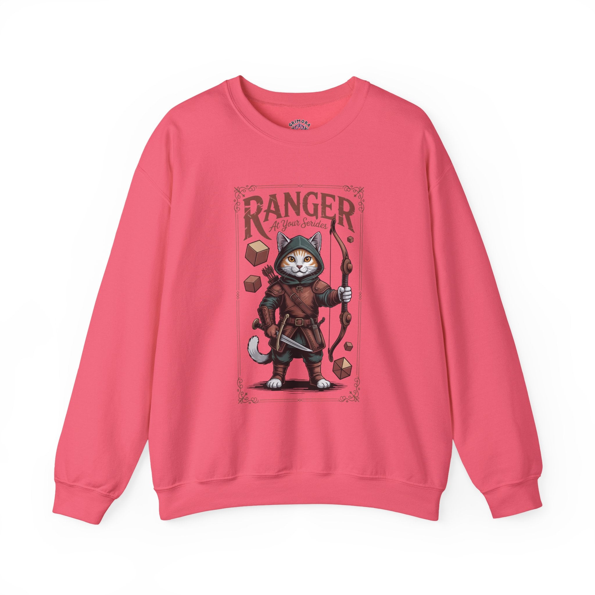 Ranger Cat at Your Serivece D&D Sweatshirt | Cat Lover RPG Gift