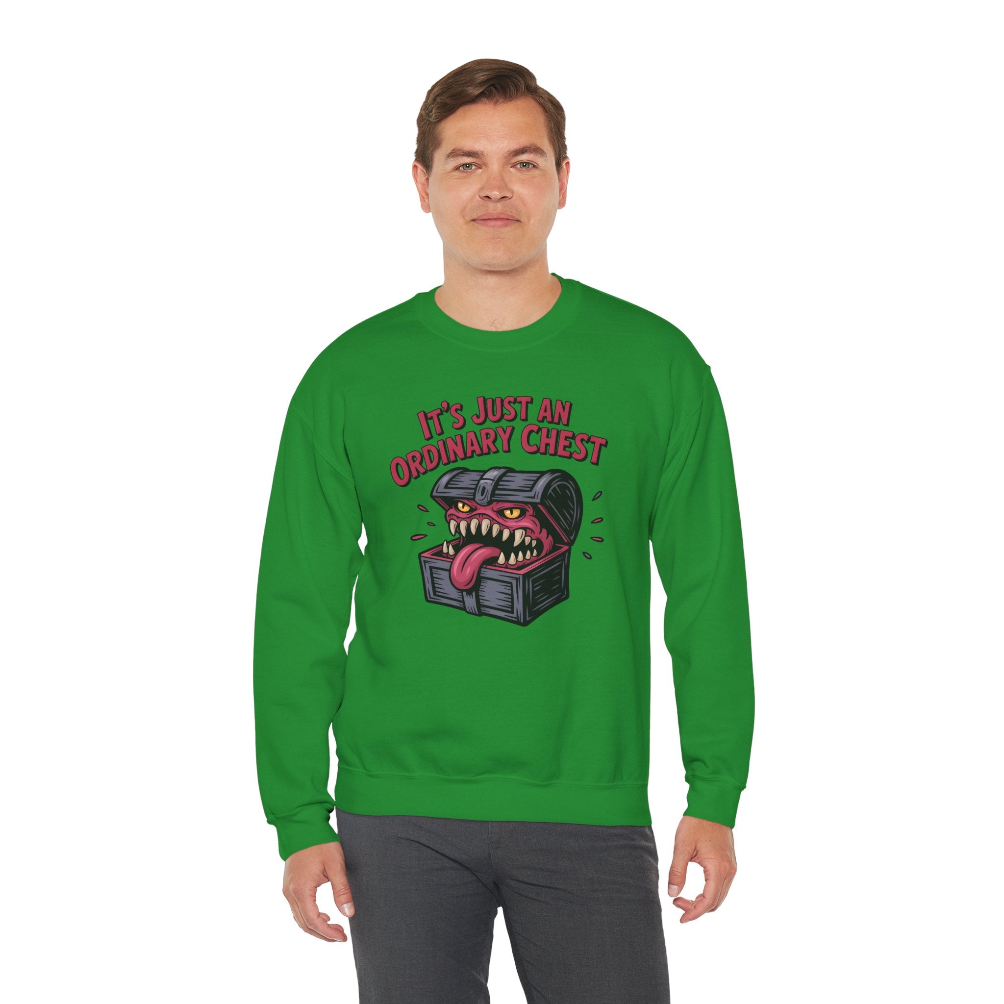 "It's Just An Ordinary Chest" — Mimic monster Sweatshirt
