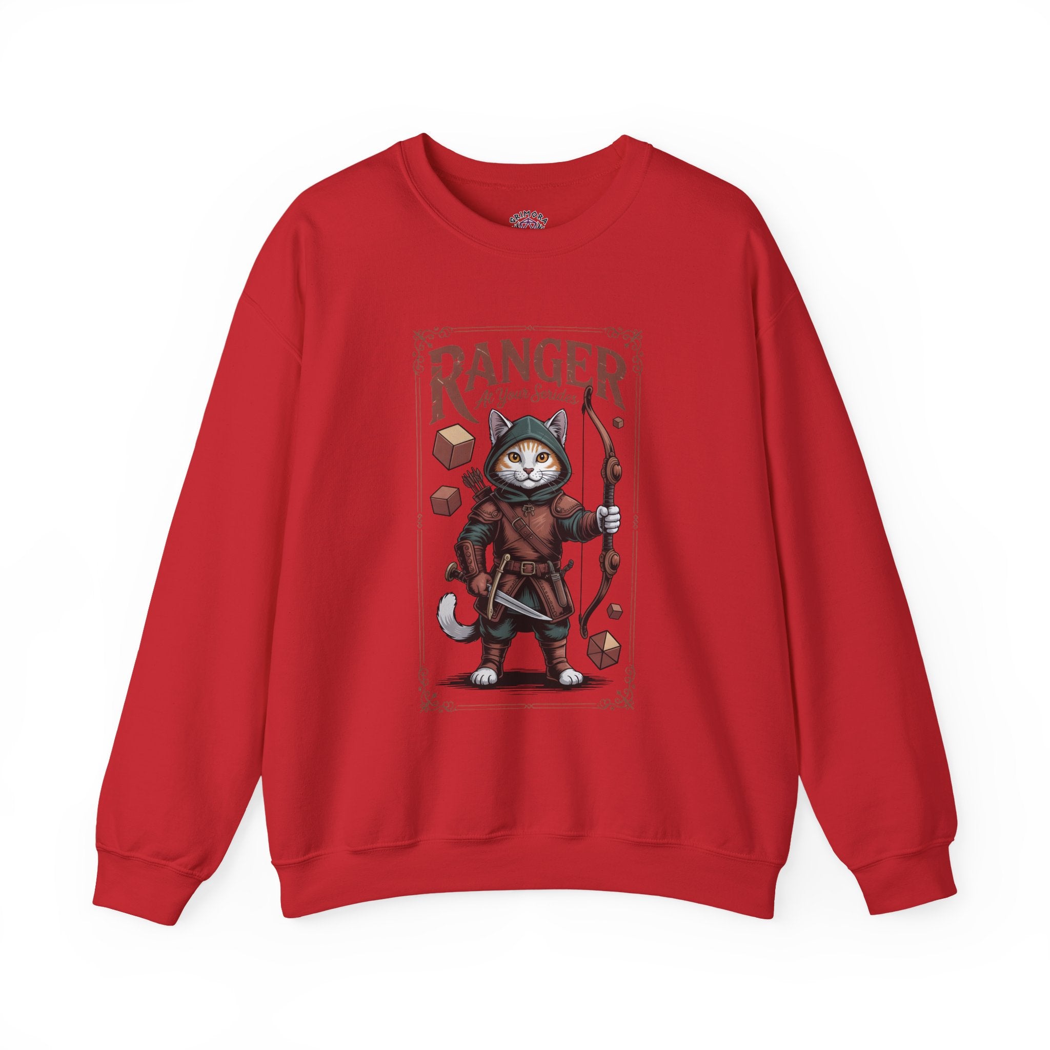 Ranger Cat at Your Serivece D&D Sweatshirt | Cat Lover RPG Gift