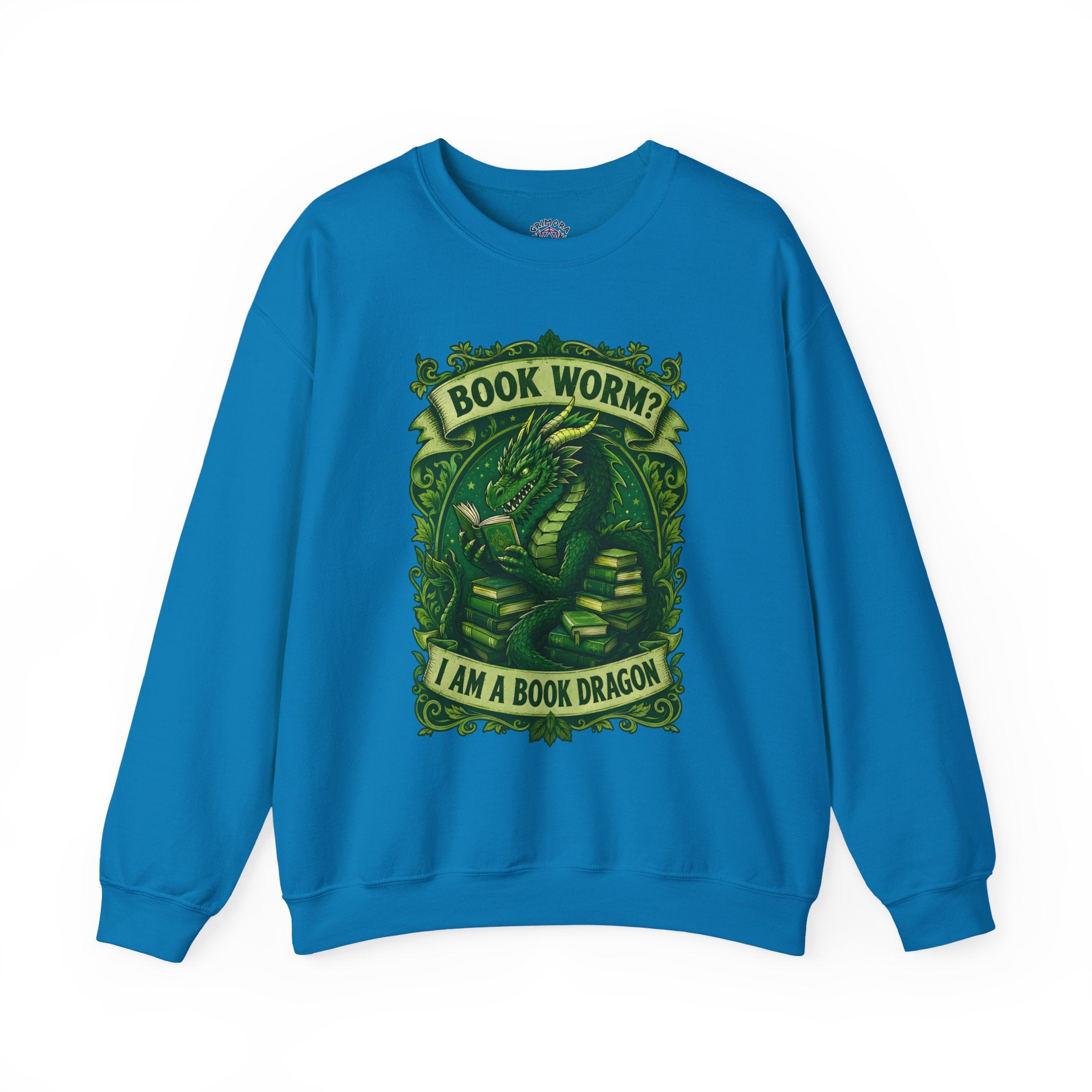 Book Worm? I Am a Book Dragon, Fantasy Reader Sweatshirt