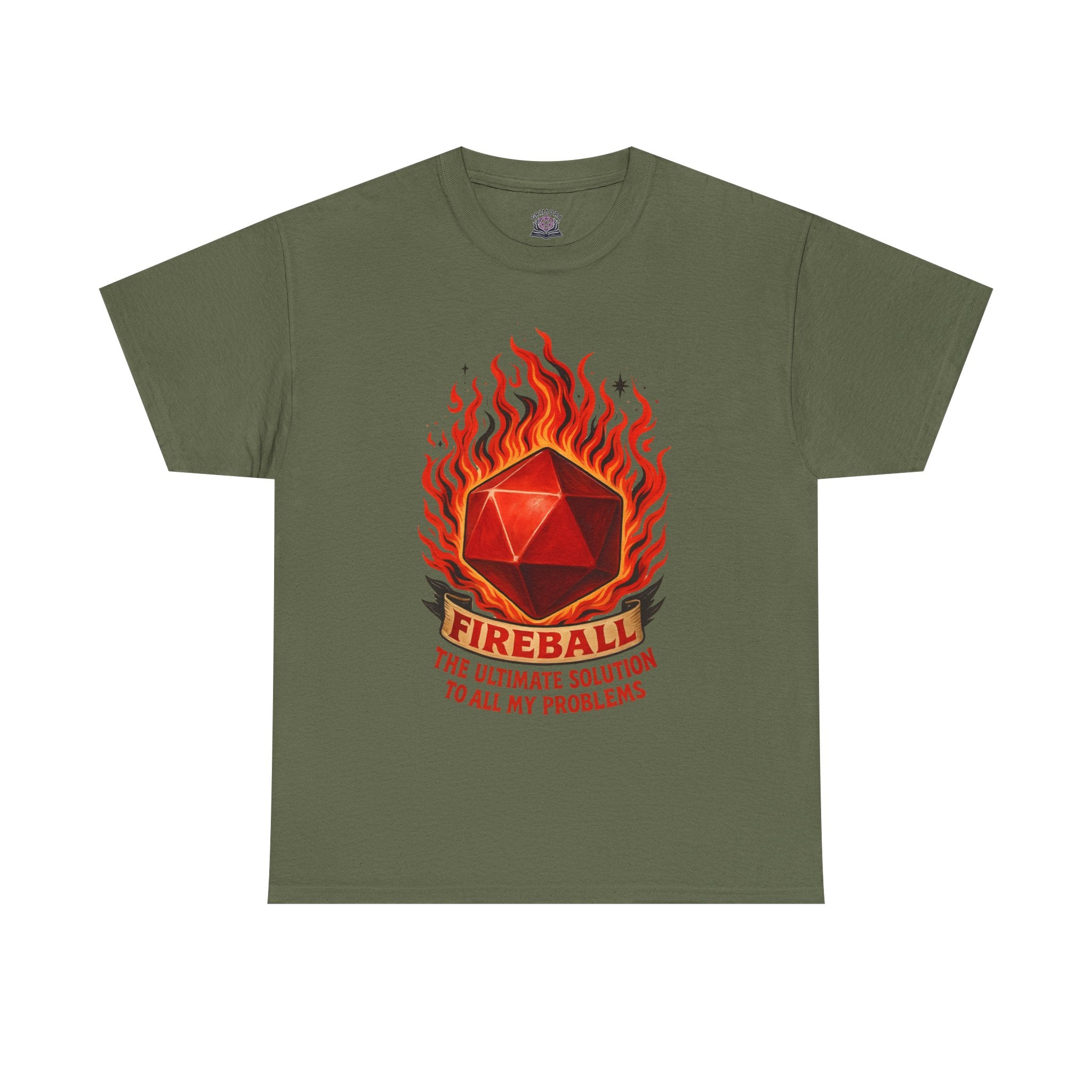 Fireball – The Ultimate Solution to All My Problems| Funny RPG T-shirt