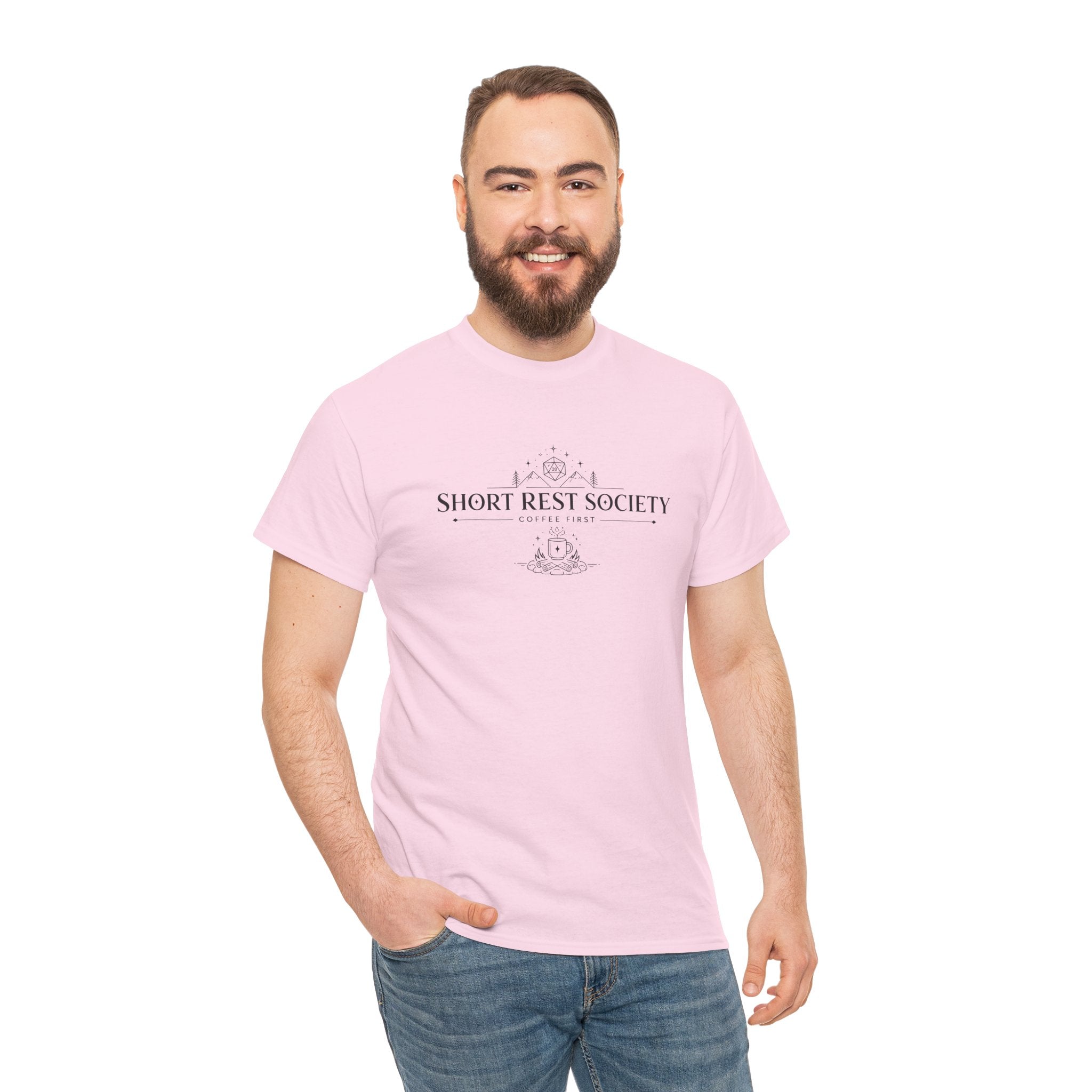 Short Rest Society – Coffee First | Tabletop RPG T-shirt