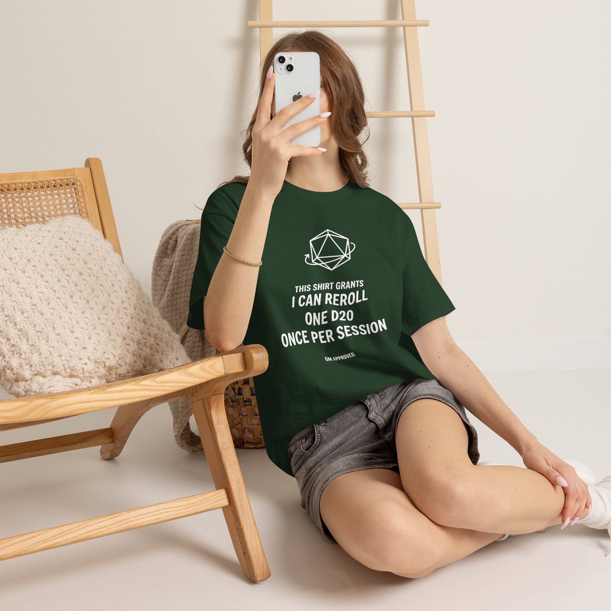 Reroll T-shirt | RPG Personalizable T-shirt