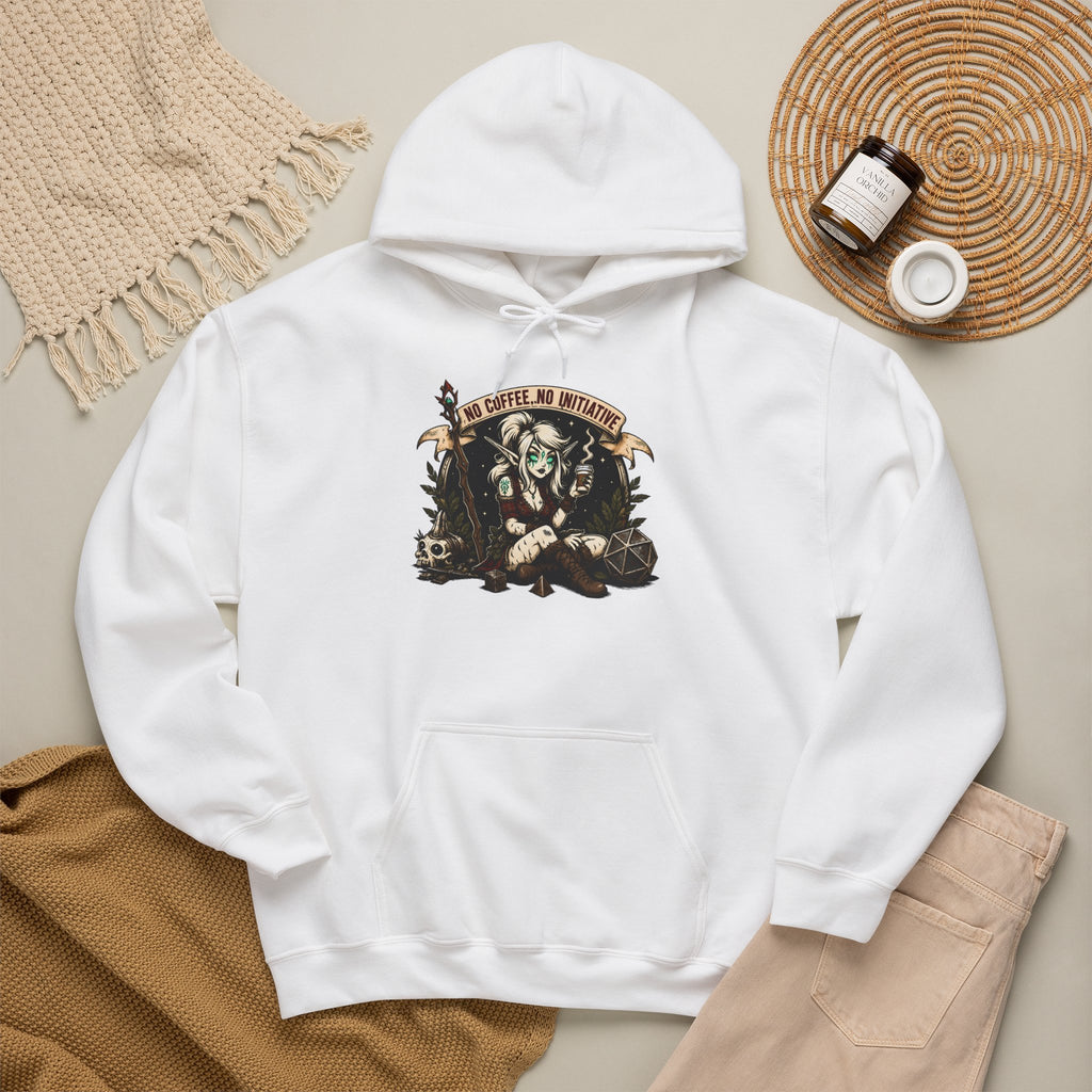 No Coffee, No Initiative | Fantasy RPG Hoodie