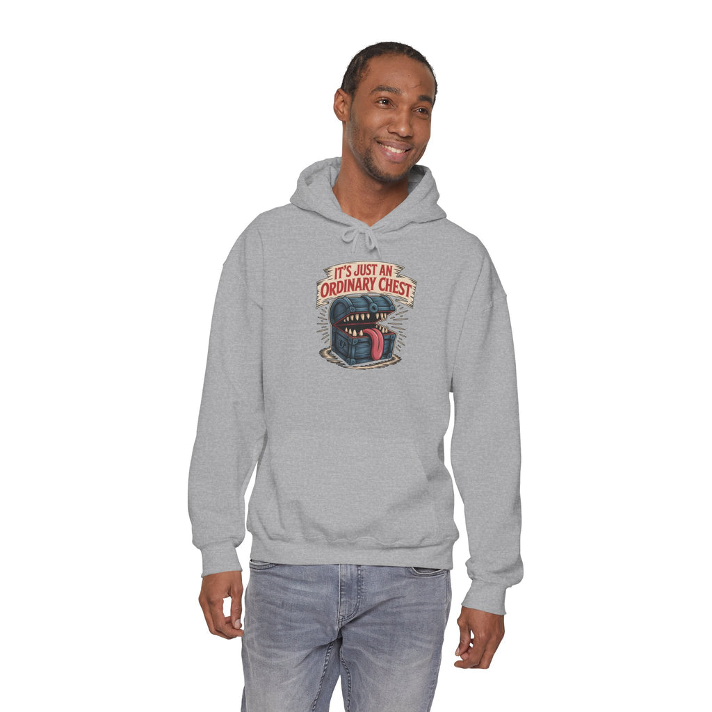 "It's Just An Ordinary Chest" — Mimic monster Hoodie