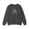 Roll. Sip. Repeat. | Tabletop RPG Coffee Sweatshirt | Dice & Coffee Lover Sweatshirt