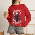 Warlock Cat at Your Serivece D&D Sweatshirt | Cat Lover RPG Gift