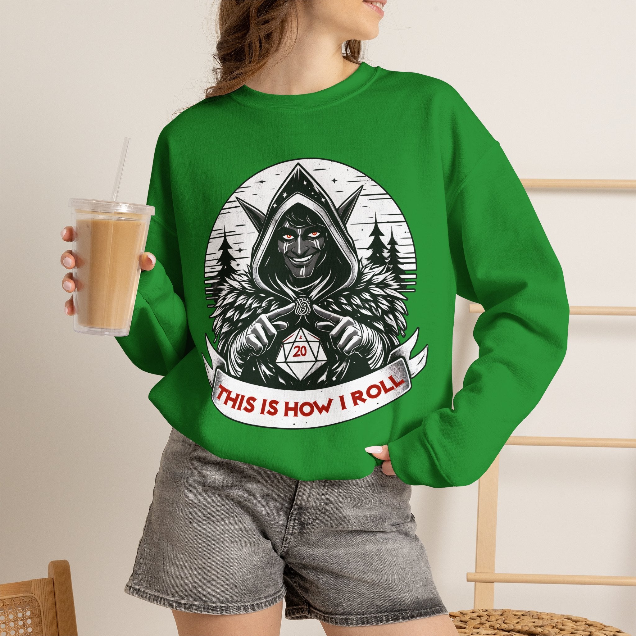 This Is How I Roll D20 Sweatshirt