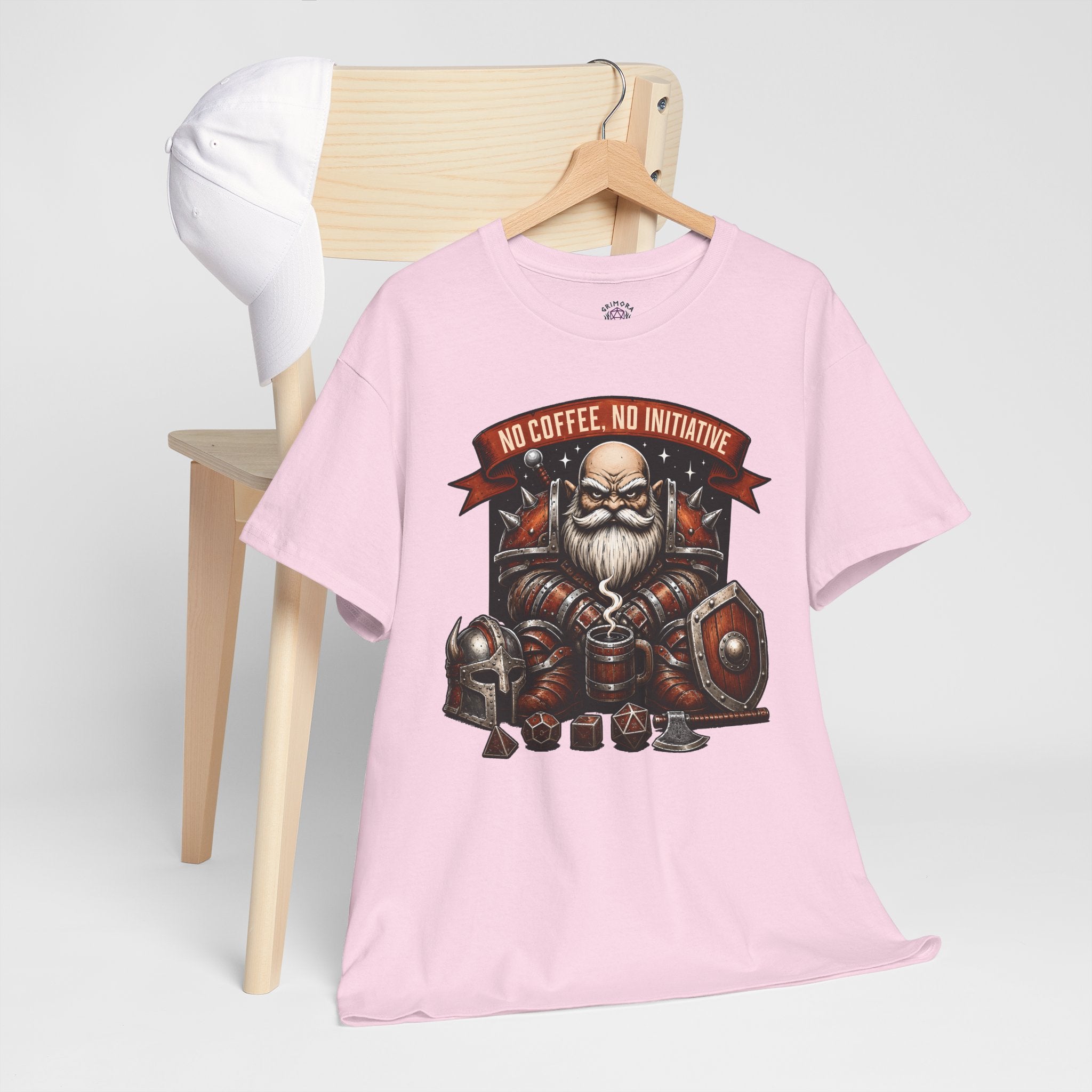No Coffee, No Initiative | Fantasy RPG T-shirt