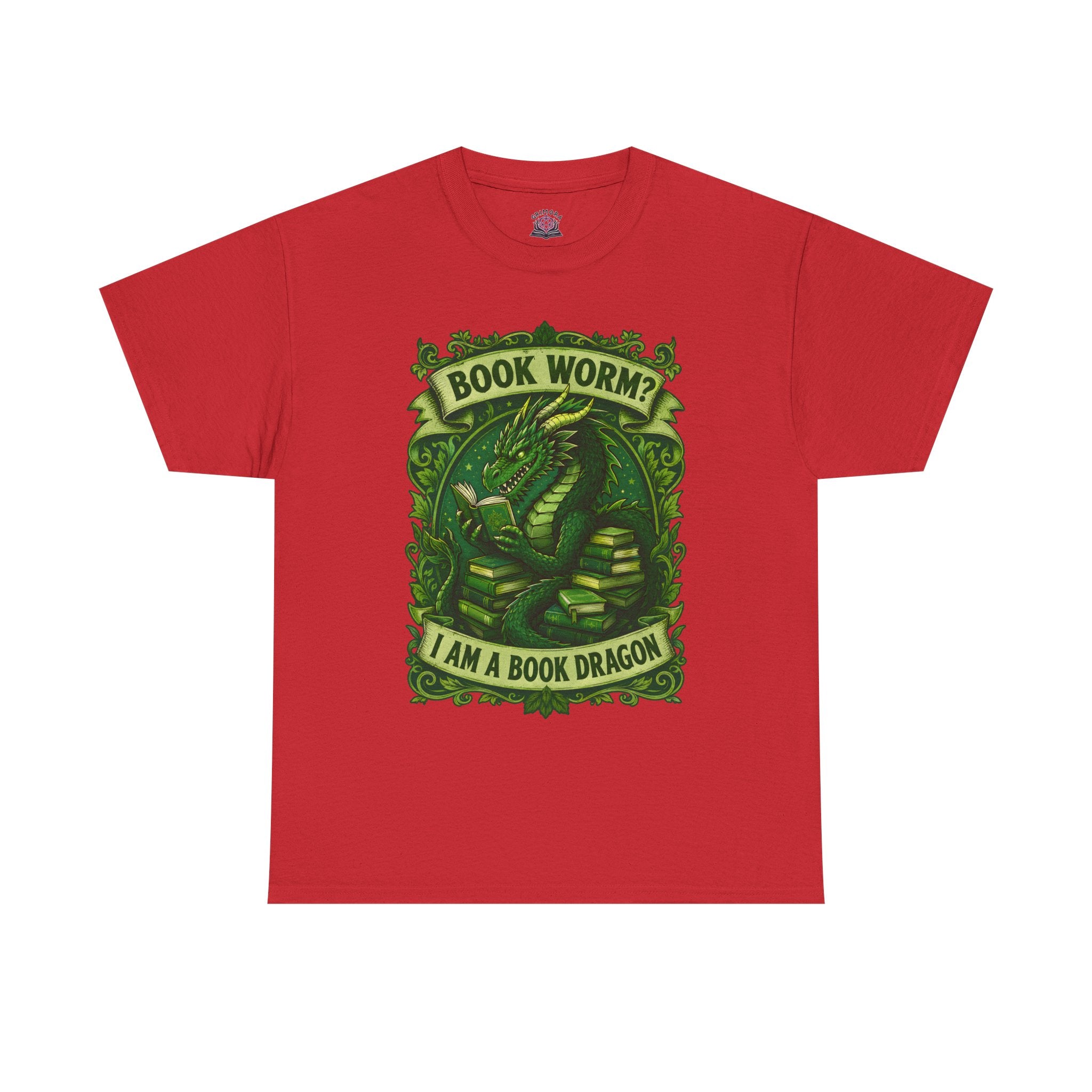 Book Worm? I Am a Book Dragon, Fantasy Reader T-shirt