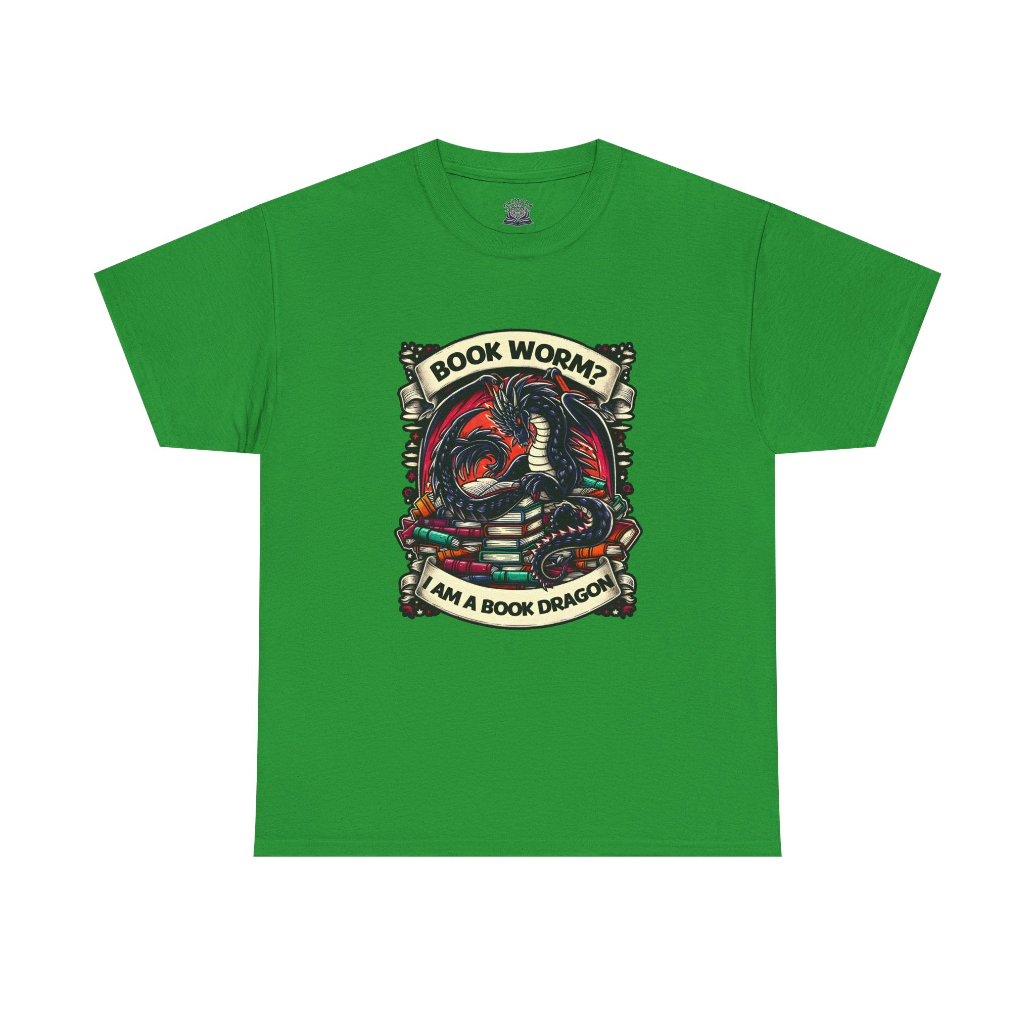 Book Worm? I Am a Book Dragon, Fantasy Reader T-shirt