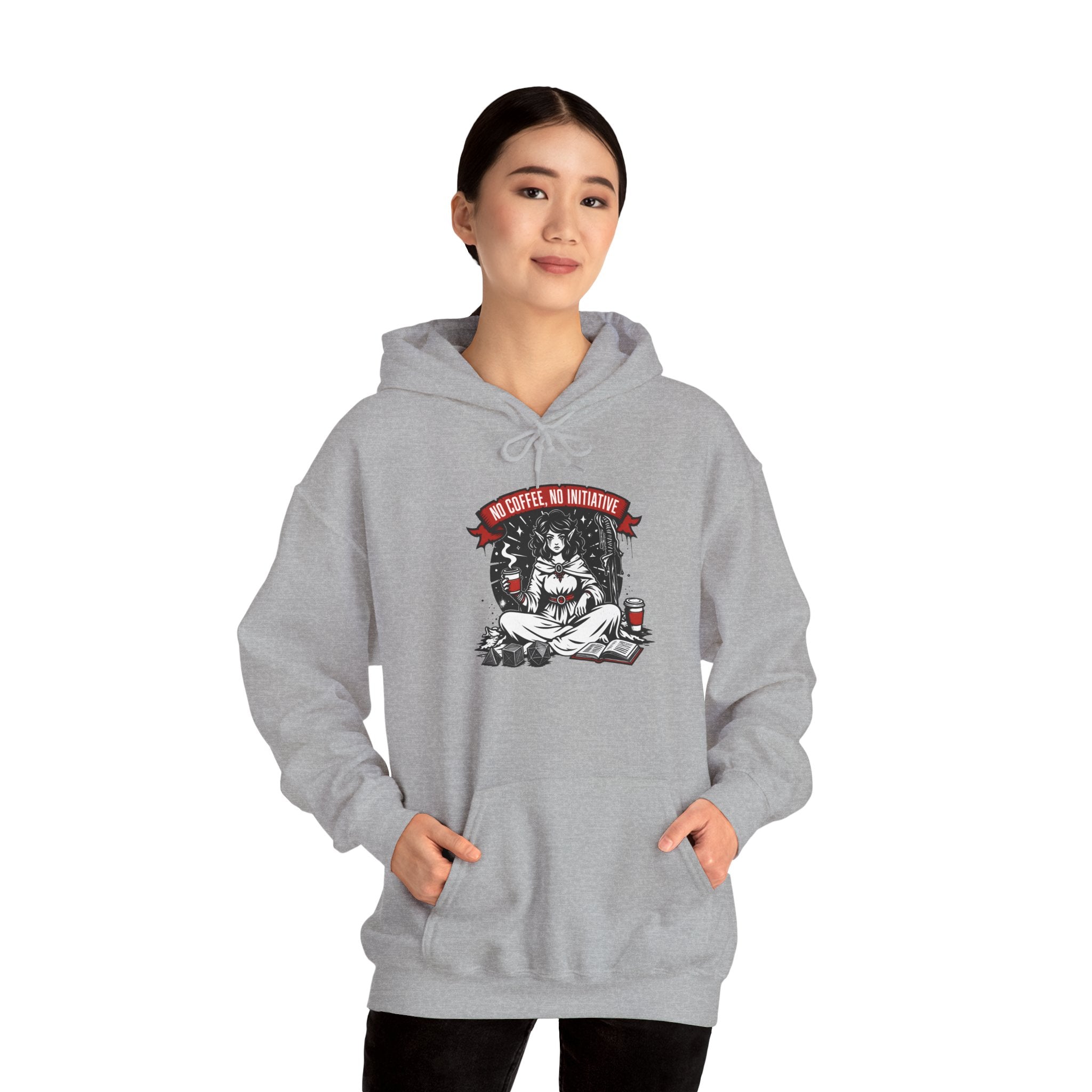 No Coffee, No Initiative | Fantasy RPG Hoodie