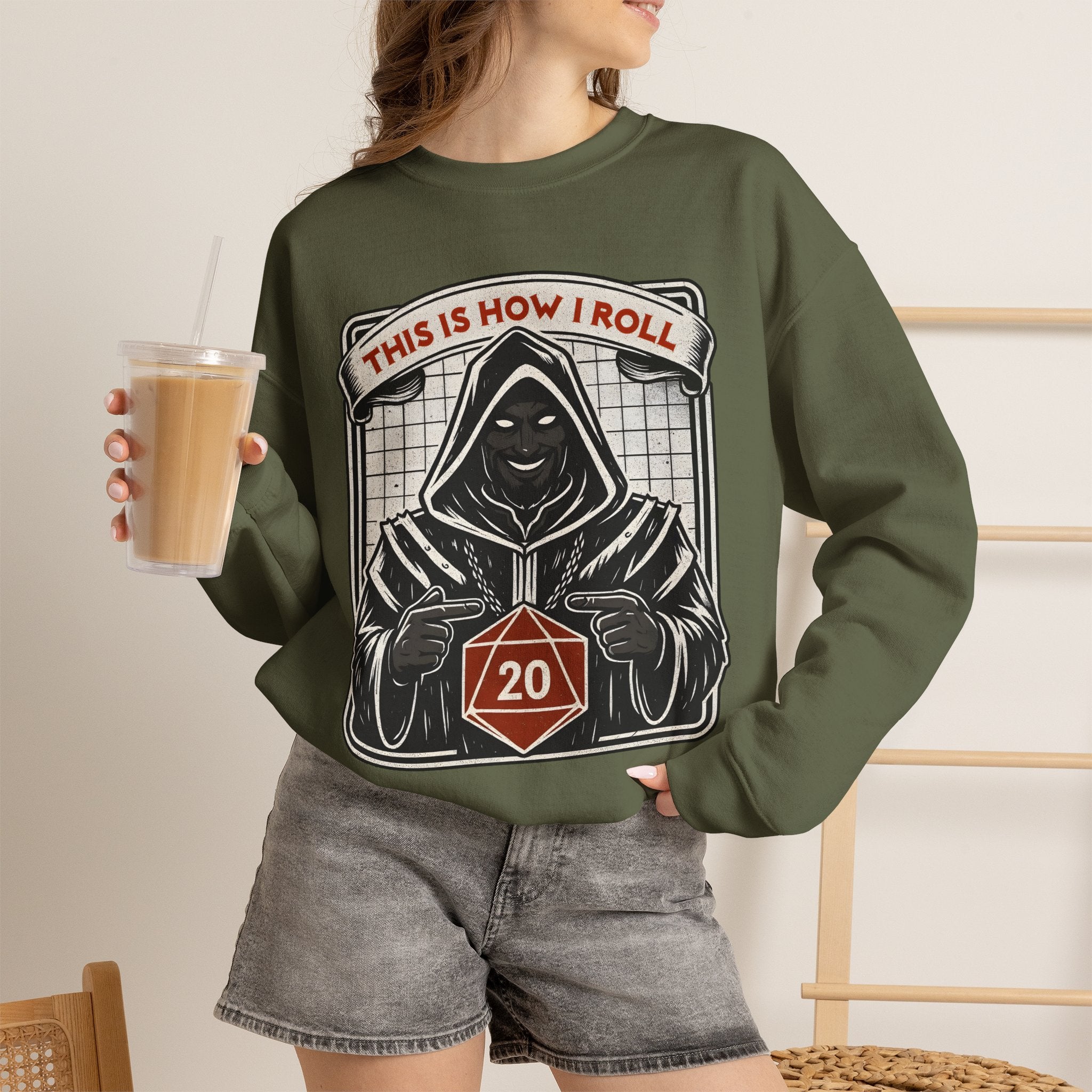 This Is How I Roll D20 Sweatshirt