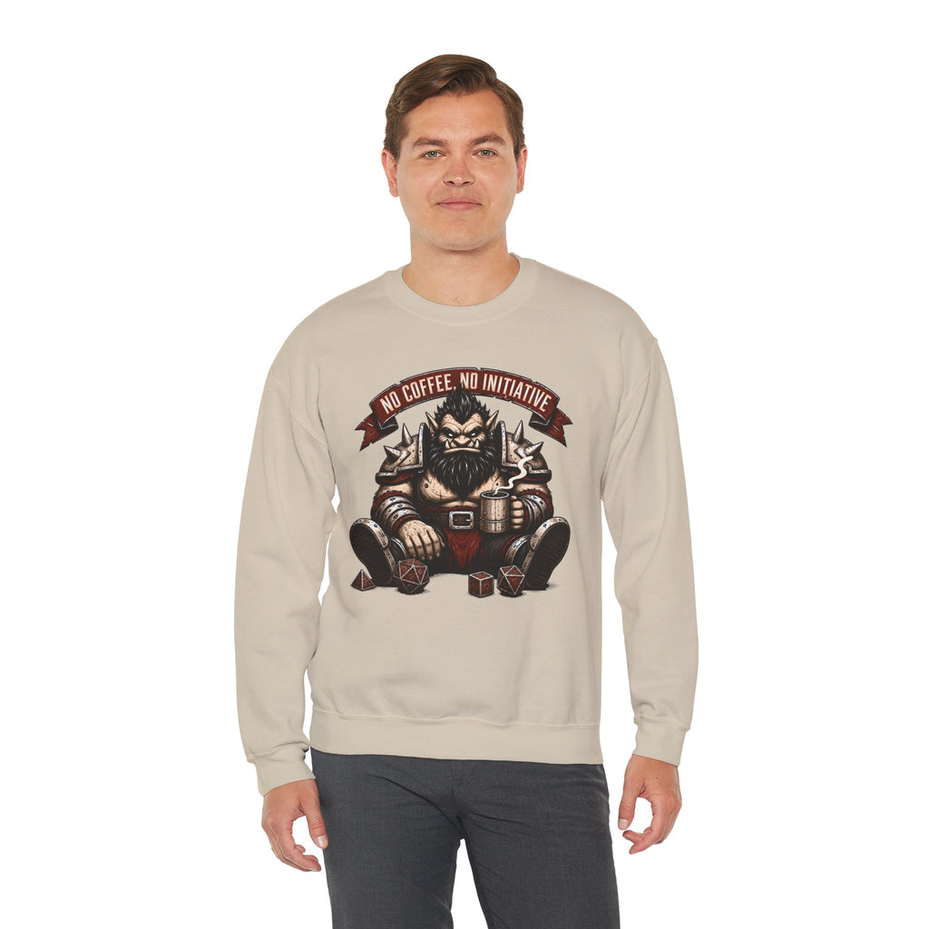No Coffee, No Initiative | Fantasy RPG Sweatshirt