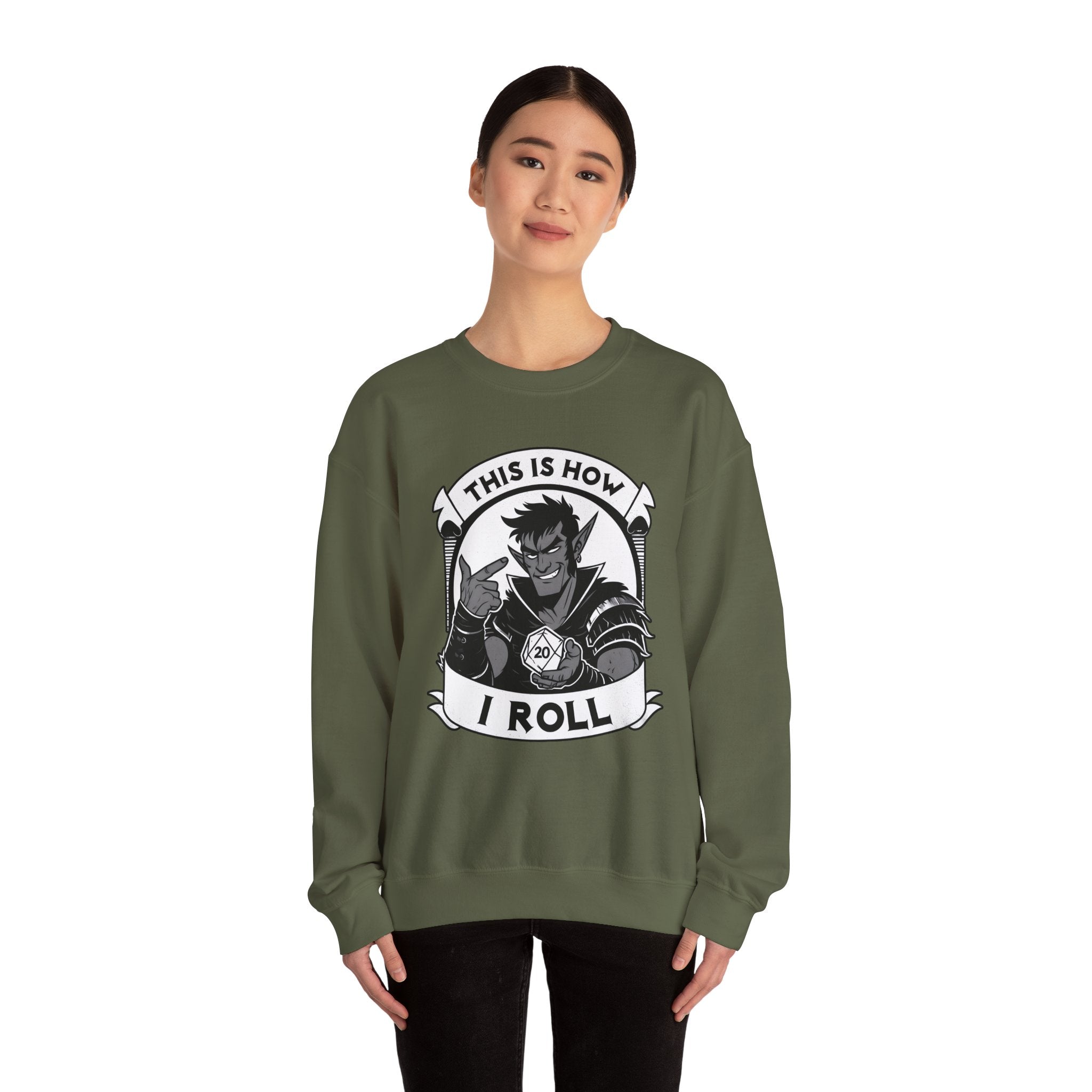 This Is How I Roll D20 Sweatshirt