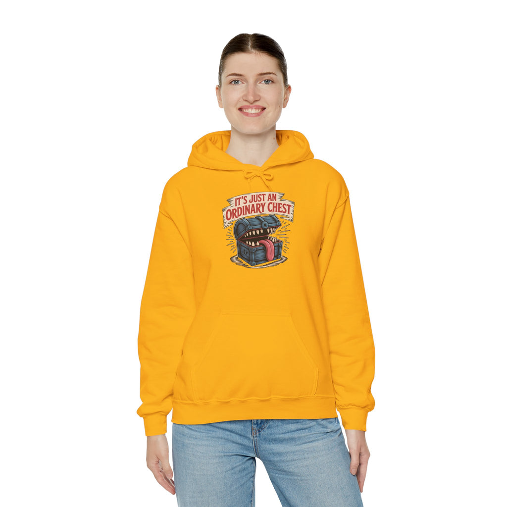 "It's Just An Ordinary Chest" — Mimic monster Hoodie