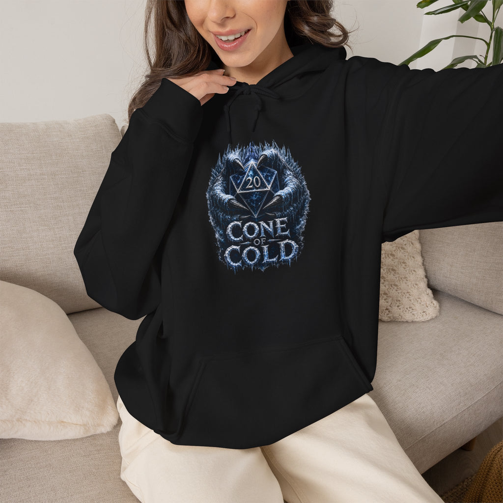 Cone of Cold – Master of Ice Magic | Fantasy RPG D20 Hoodie
