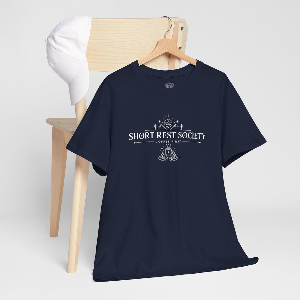 Short Rest Society – Coffee First | Tabletop RPG T-shirt