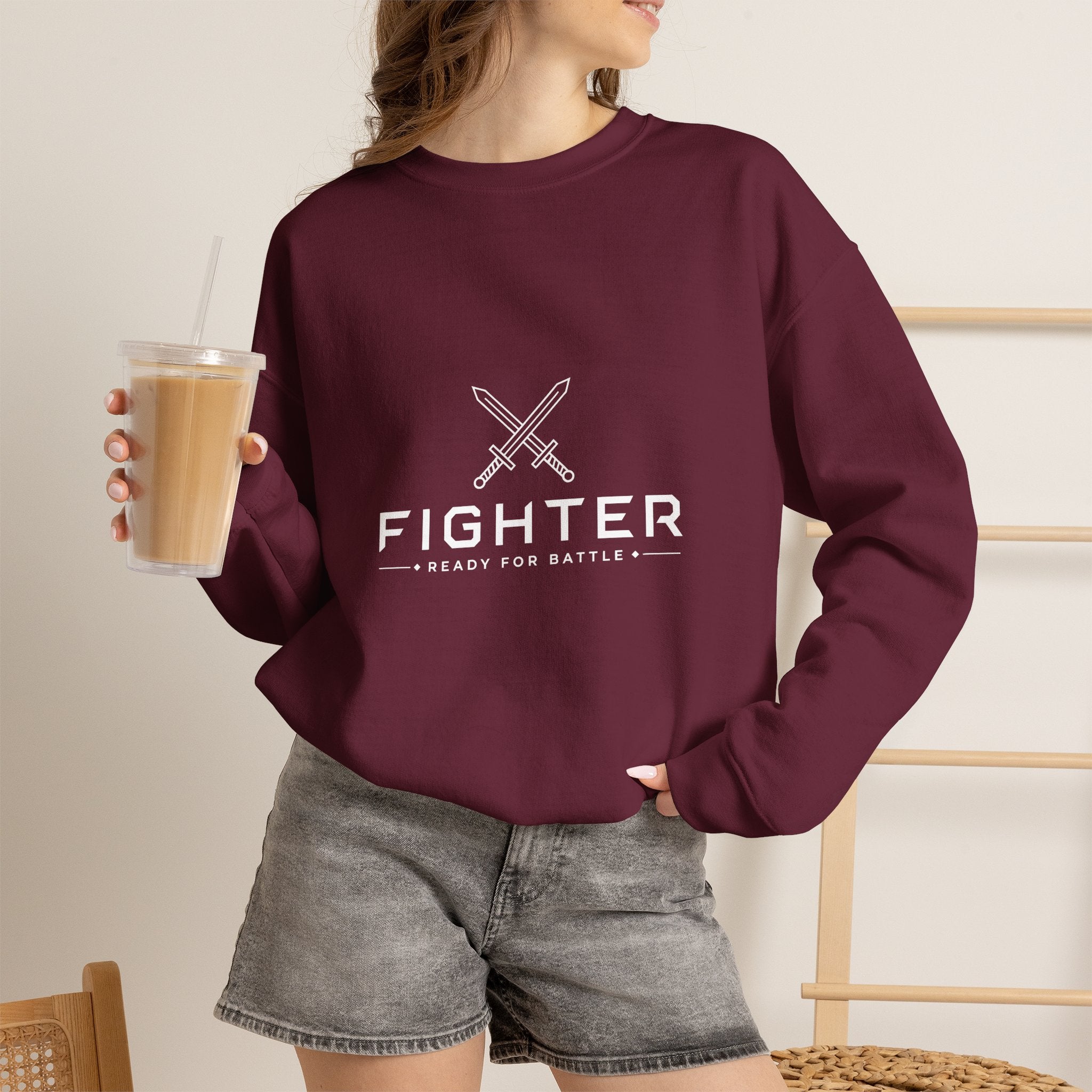 Fighter – Ready for Battle | DnD class Sweatshirt