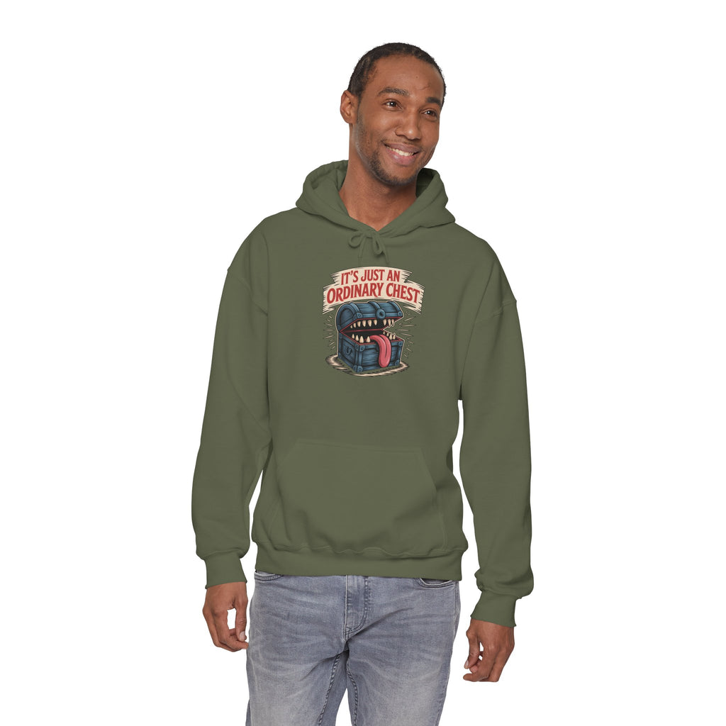 "It's Just An Ordinary Chest" — Mimic monster Hoodie