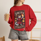 Sorcerer Cat at Your Service D&D Sweatshirt | Cat Lover RPG Gift