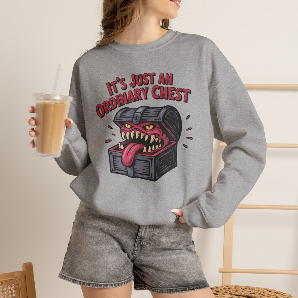 "It's Just An Ordinary Chest" — Mimic monster Sweatshirt