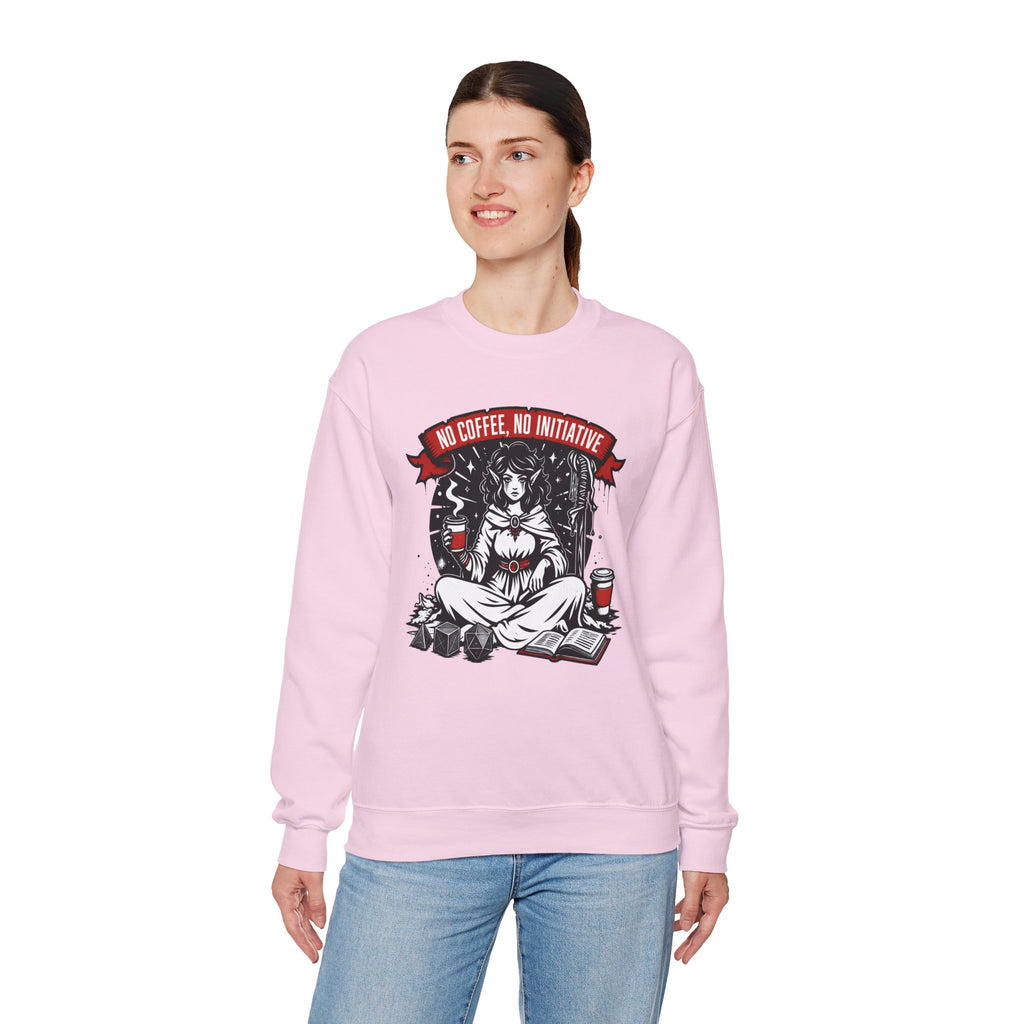No Coffee, No Initiative | Fantasy RPG Sweatshirt