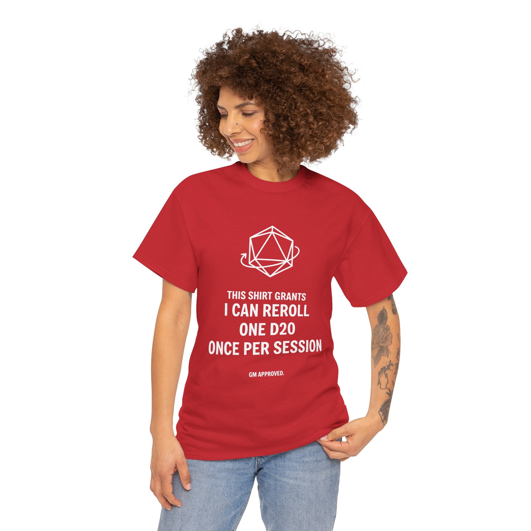 Reroll T-shirt | RPG Personalizable T-shirt