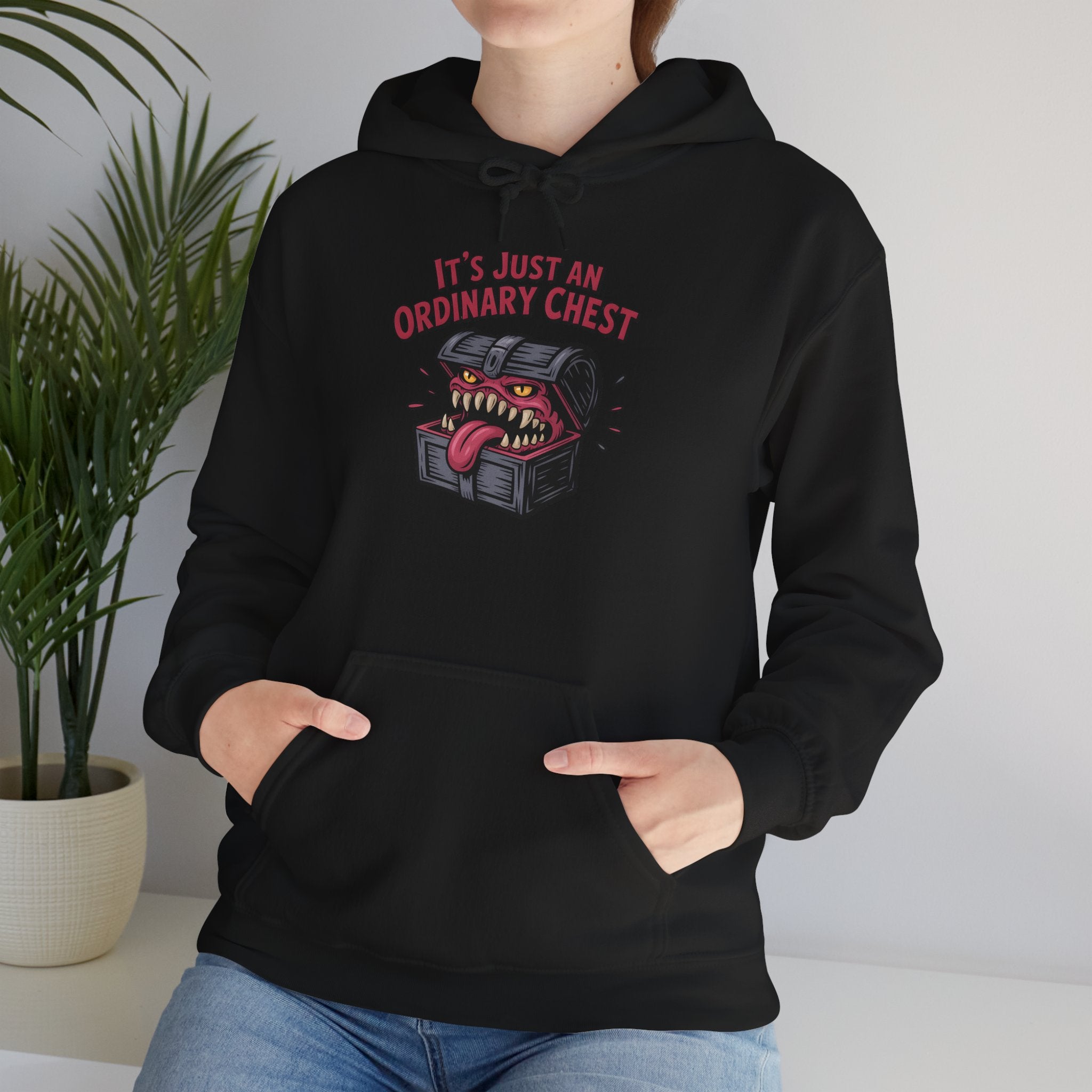 "It's Just An Ordinary Chest" — Mimic monster Hoodie