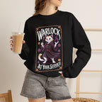 Warlock Cat at Your Serivece D&D Sweatshirt | Cat Lover RPG Gift