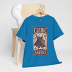 Cleric Cat at Your Service D&D T-shirt | Cat Lover RPG Gift