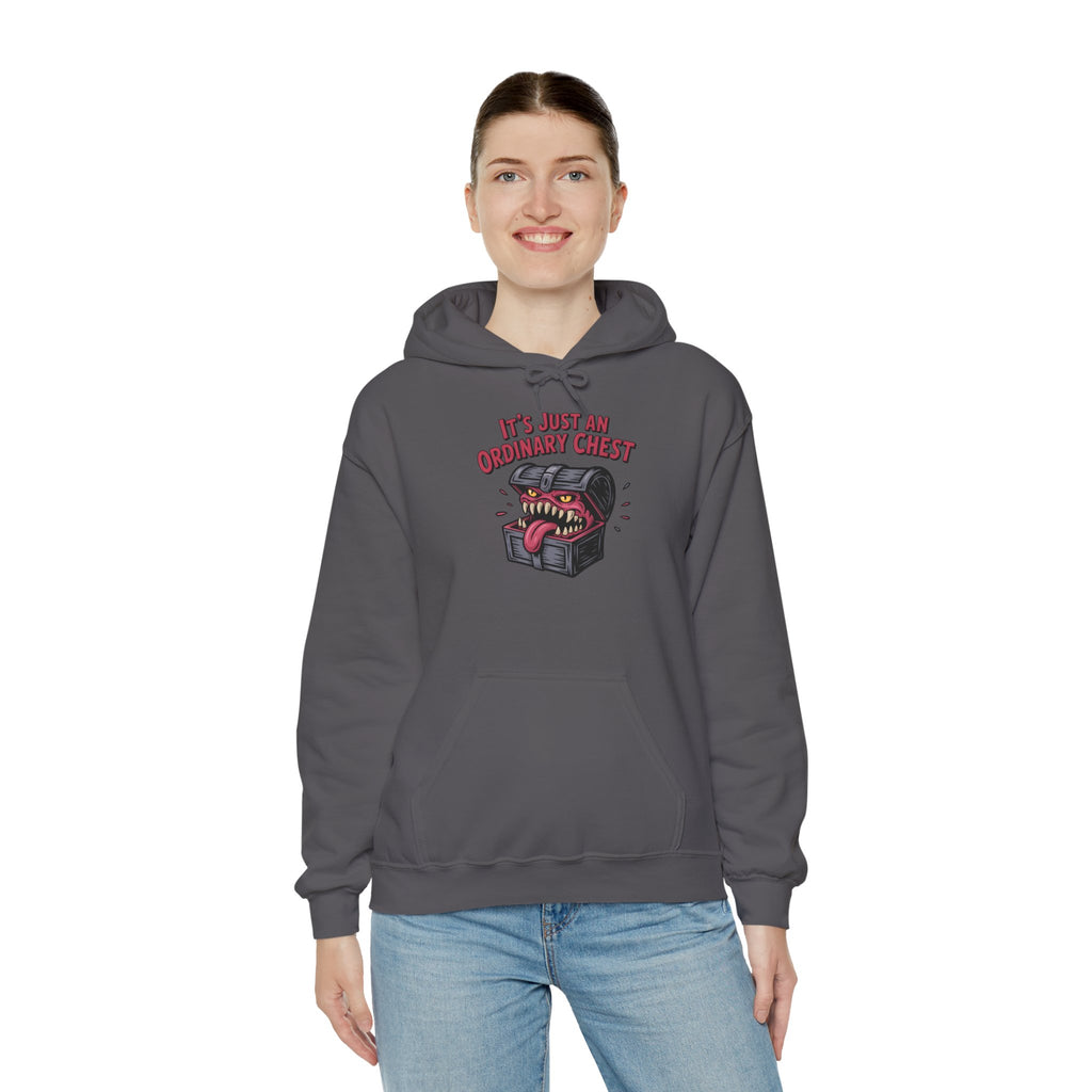 "It's Just An Ordinary Chest" — Mimic monster Hoodie