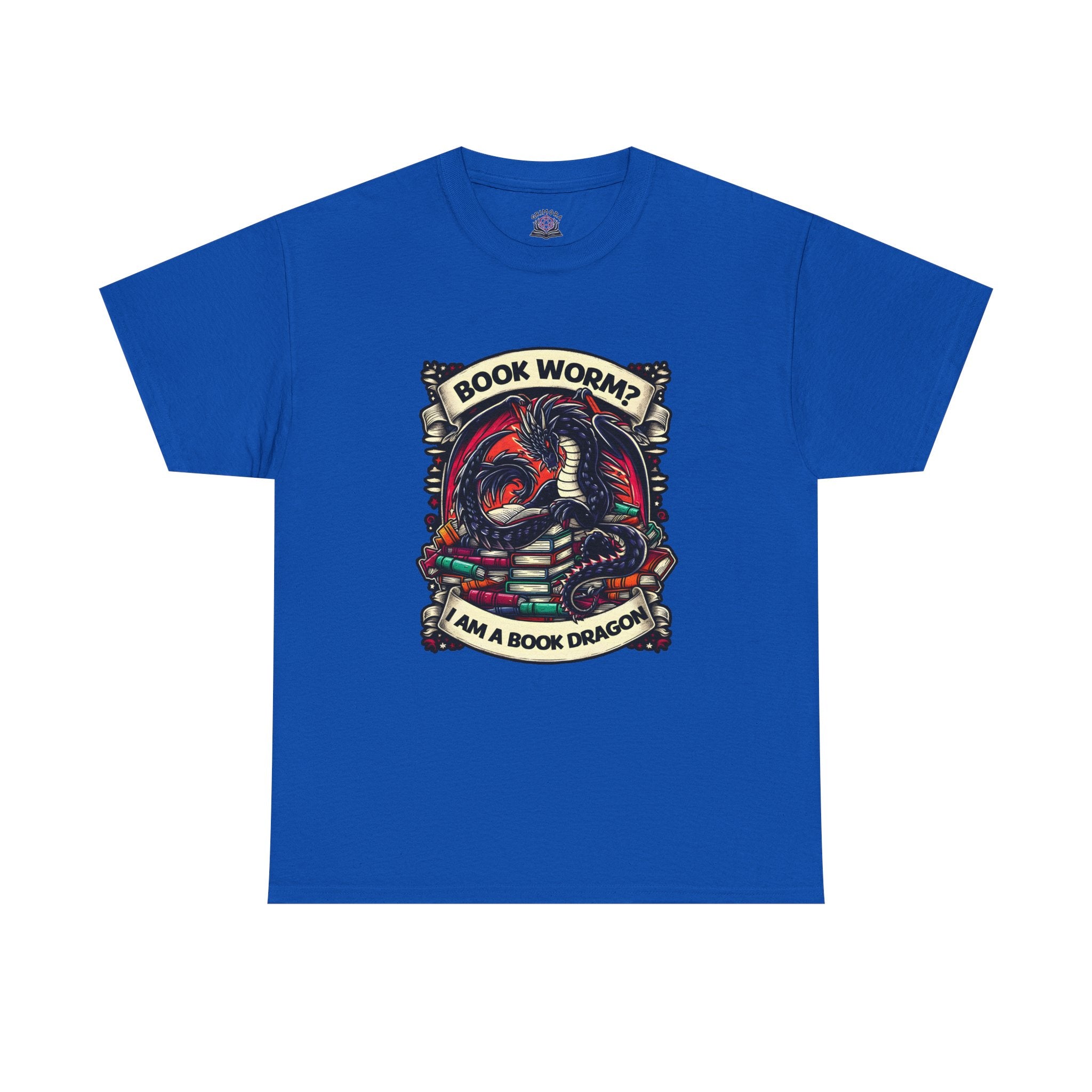 Book Worm? I Am a Book Dragon, Fantasy Reader T-shirt
