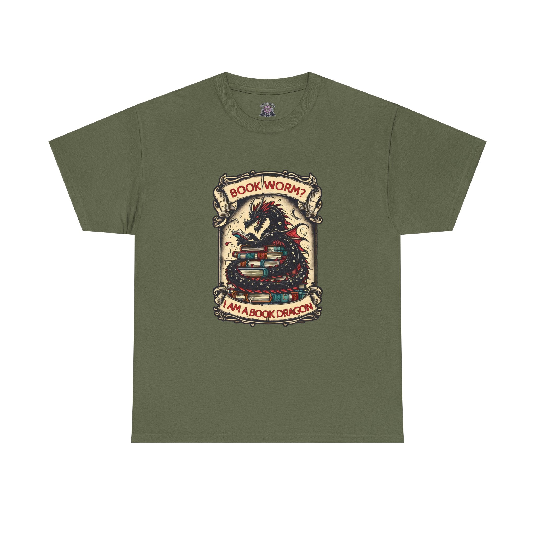 Book Worm? I Am a Book Dragon, Fantasy Reader T-shirt