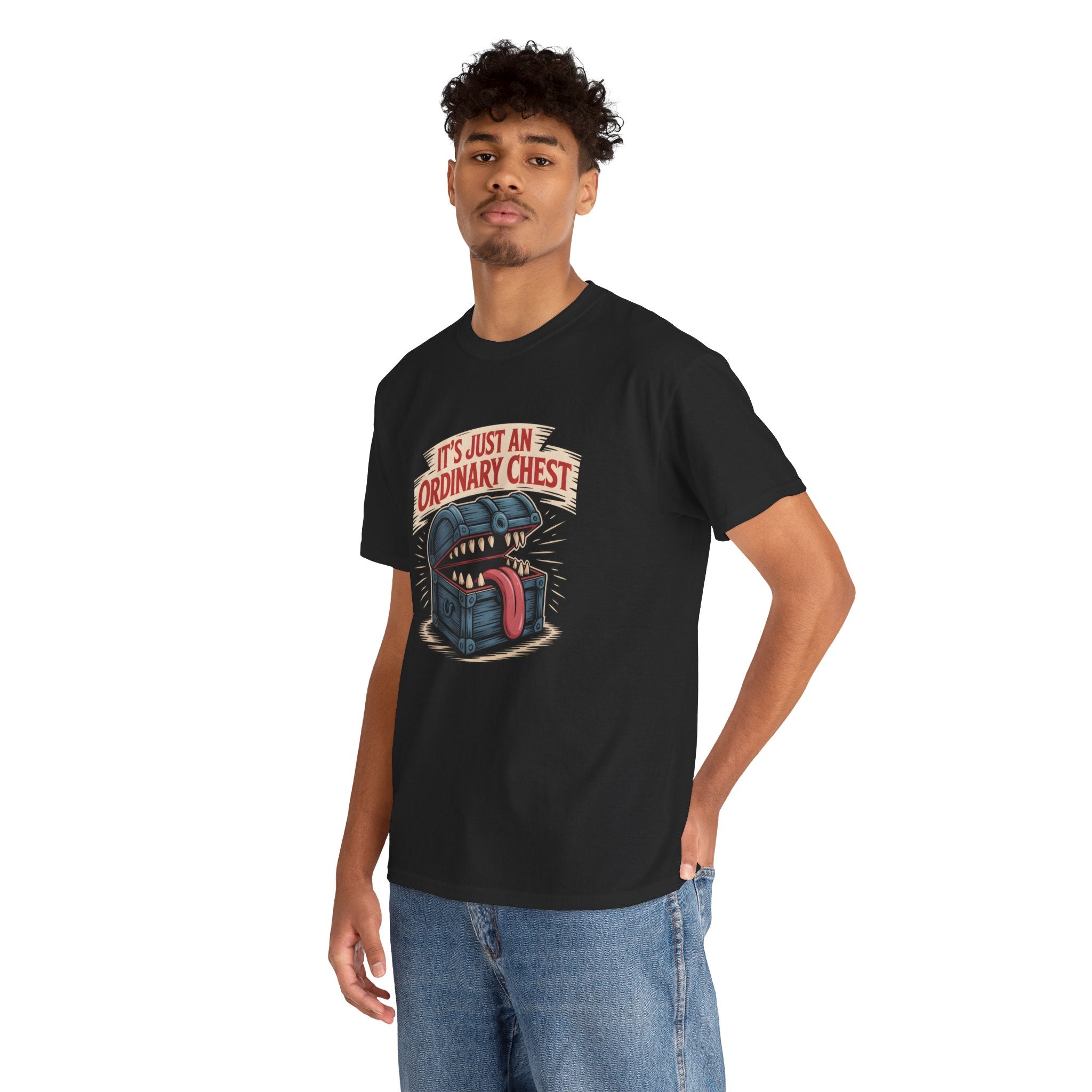 "It's Just An Ordinary Chest" — Mimic monster T-shirt