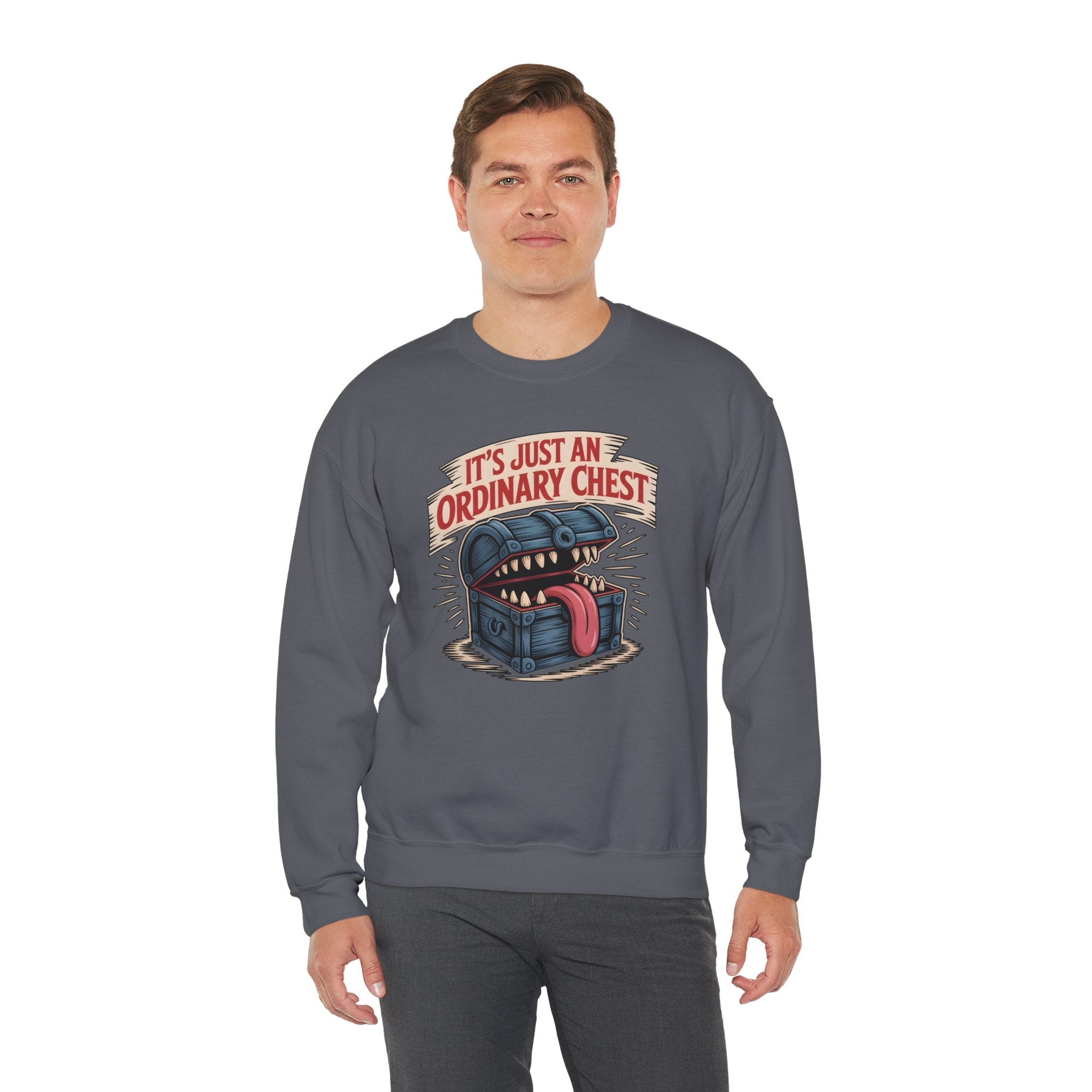 "It's Just An Ordinary Chest" — Mimic monster Sweatshirt