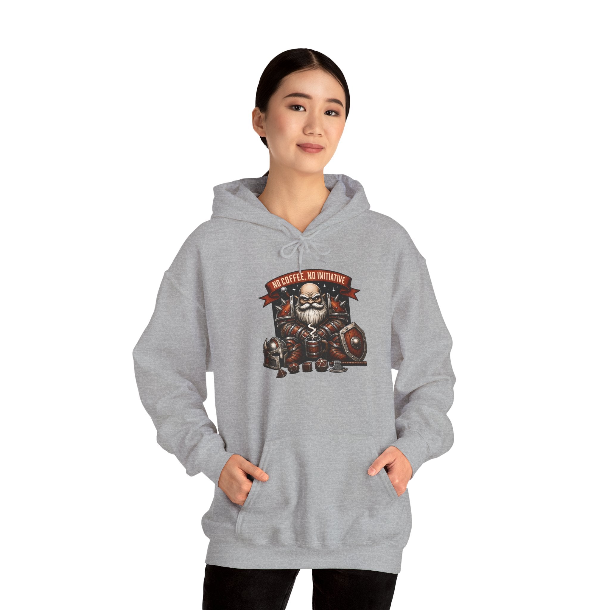 No Coffee, No Initiative | Fantasy RPG Hoodie