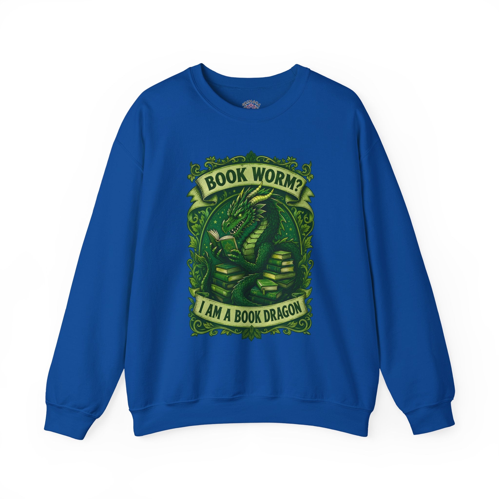 Book Worm? I Am a Book Dragon, Fantasy Reader Sweatshirt