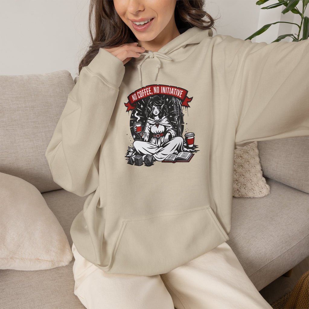 No Coffee, No Initiative | Fantasy RPG Hoodie
