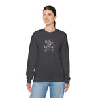 Roll. Sip. Repeat. | Tabletop RPG Coffee Sweatshirt | Dice & Coffee Lover Sweatshirt