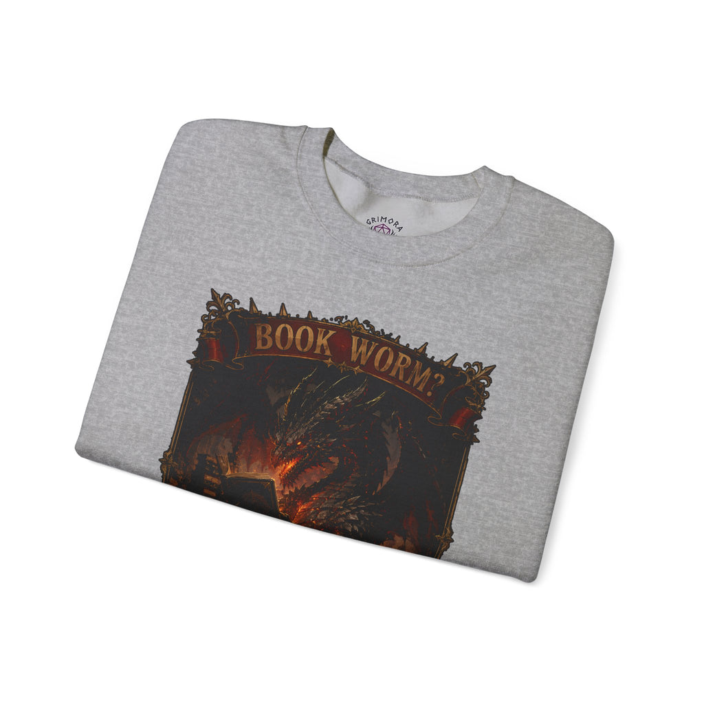 Book Worm? I Am a Book Dragon, Fantasy Reader Sweatshirt