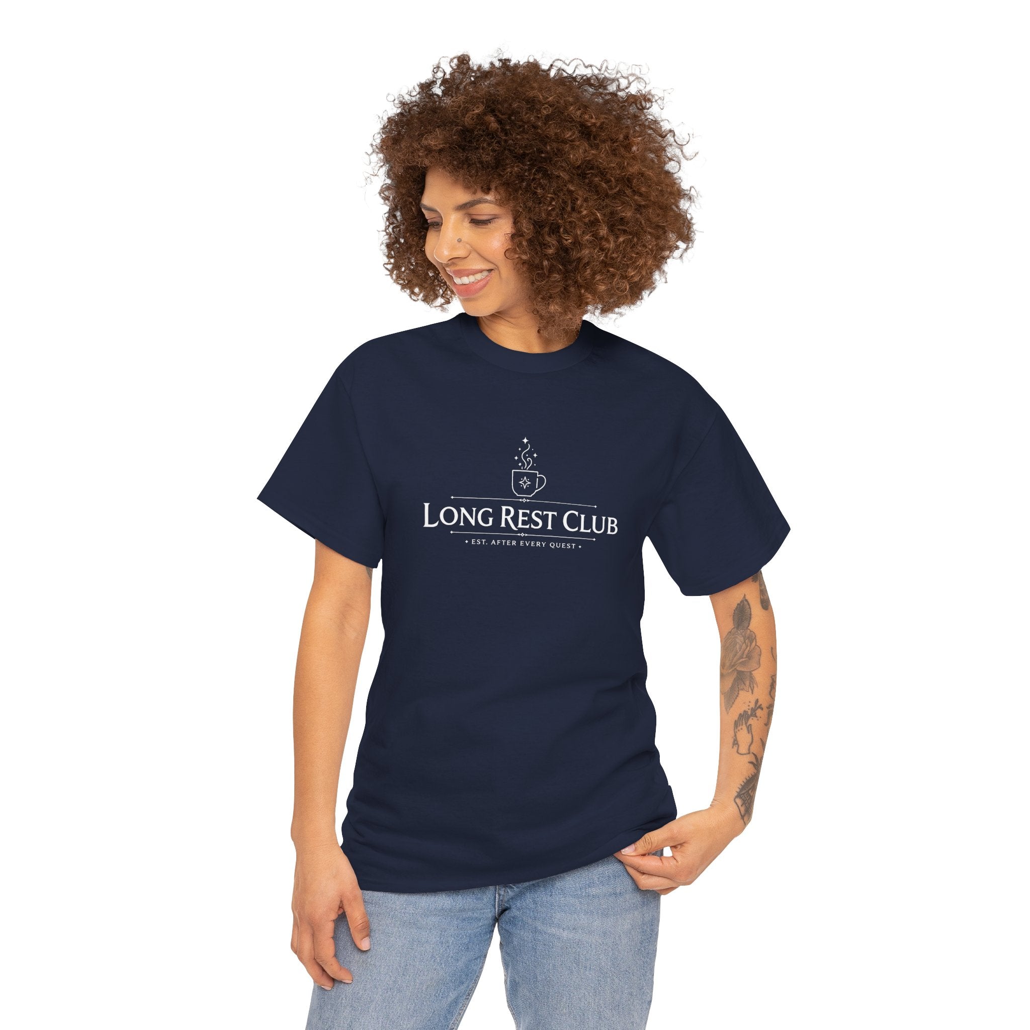 Long Rest Club – Est. After Every Quest | Fantasy RPG T-shirt