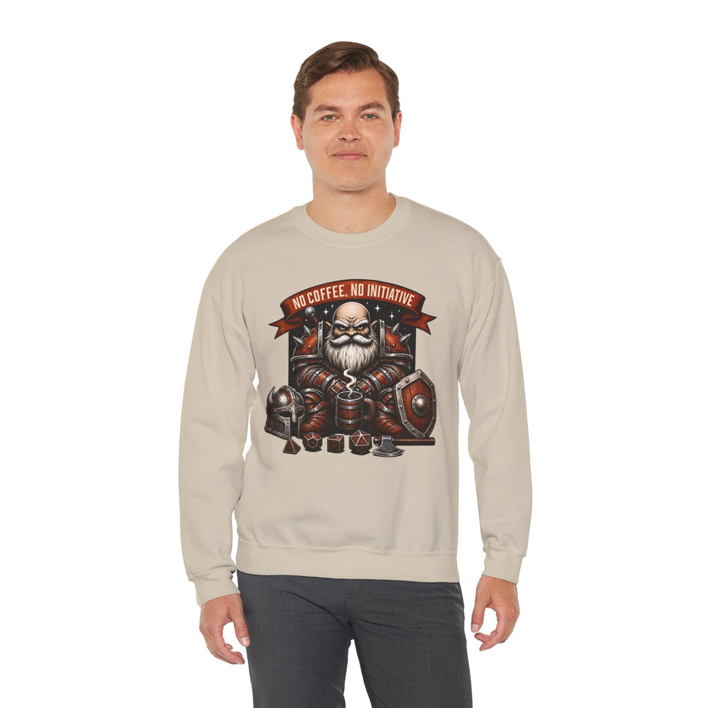No Coffee, No Initiative | Fantasy RPG Sweatshirt