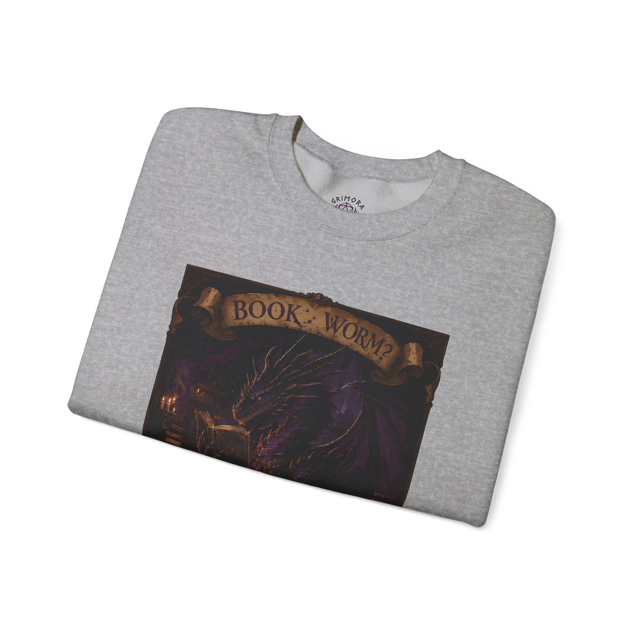Book Worm? I Am a Book Dragon, Fantasy Reader Sweatshirt