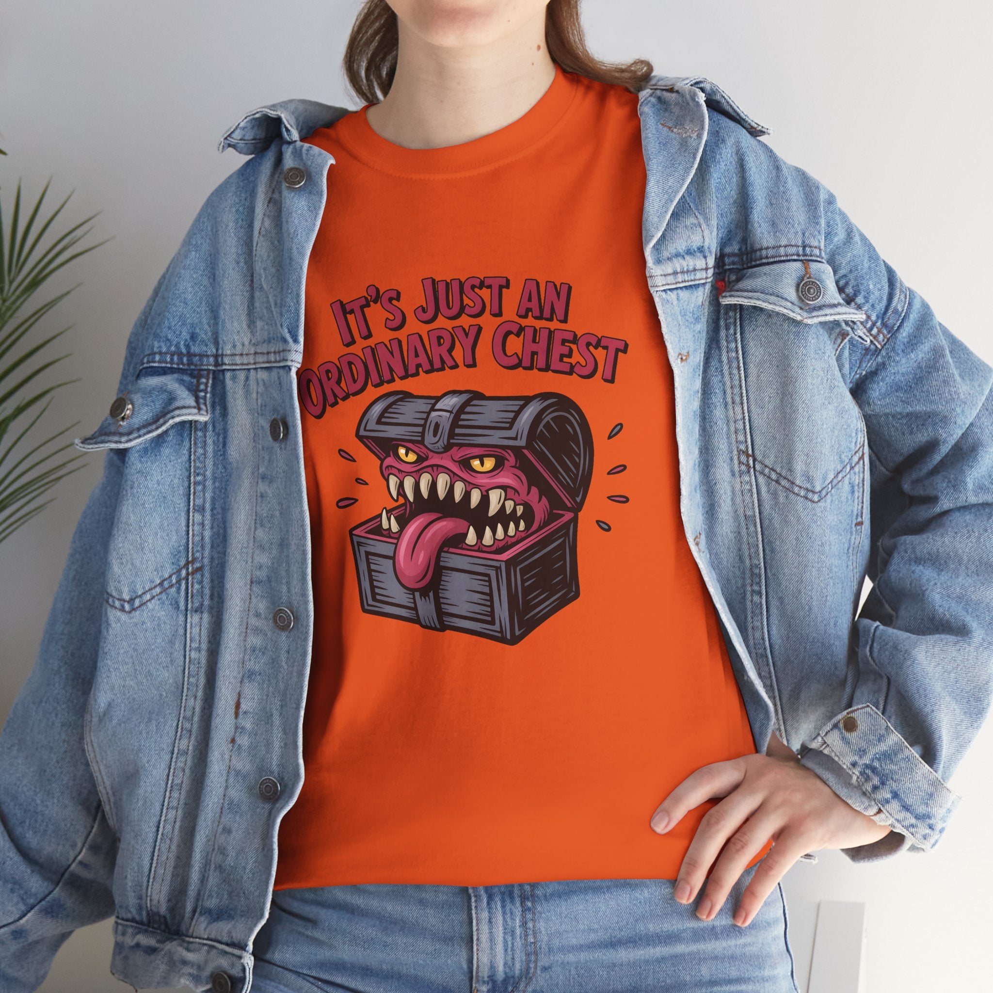 "It's Just An Ordinary Chest" — Mimic monster T-shirt